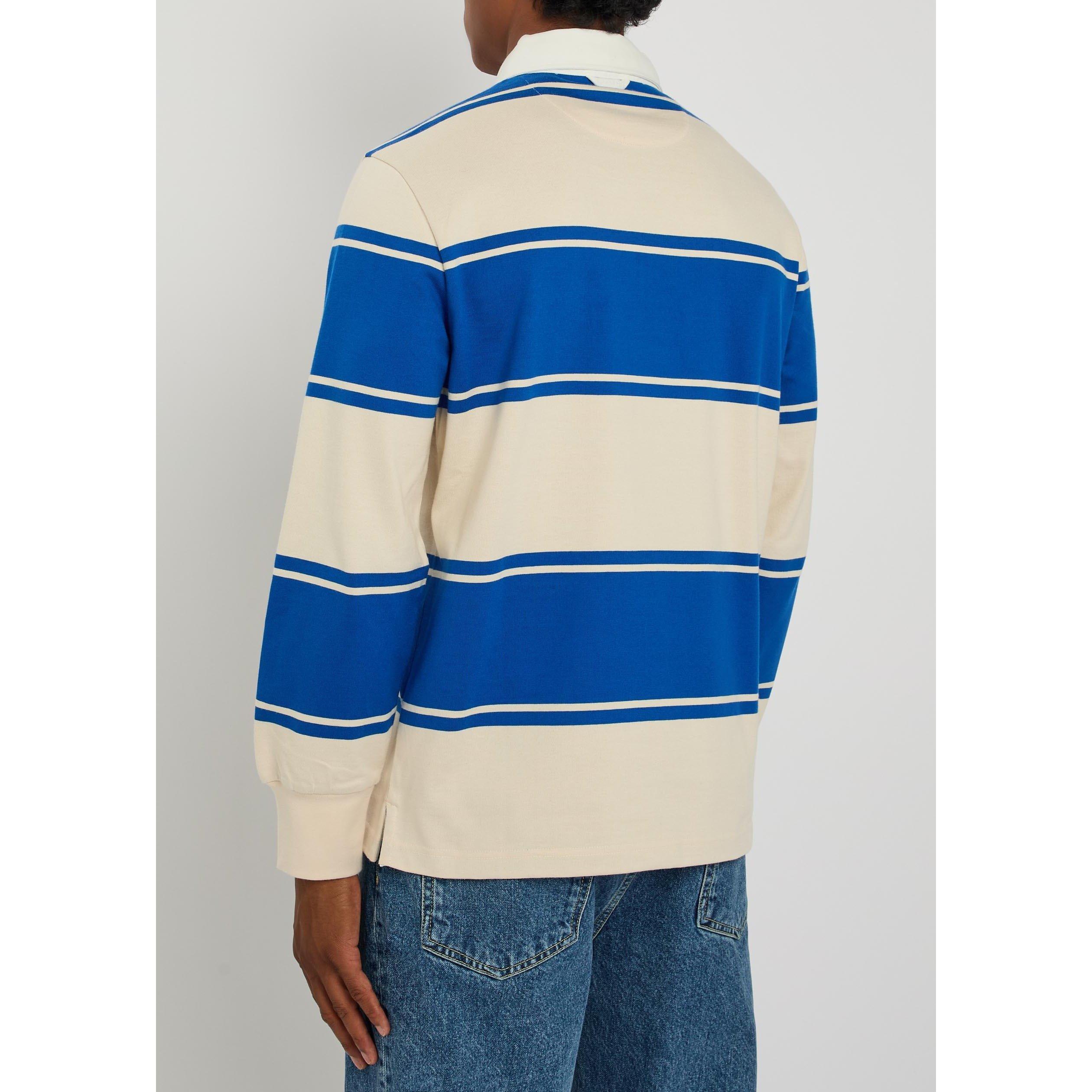 BLUE AND OTHER - Gant - GANT STRIPED RUGBY SHIRT LS - 3