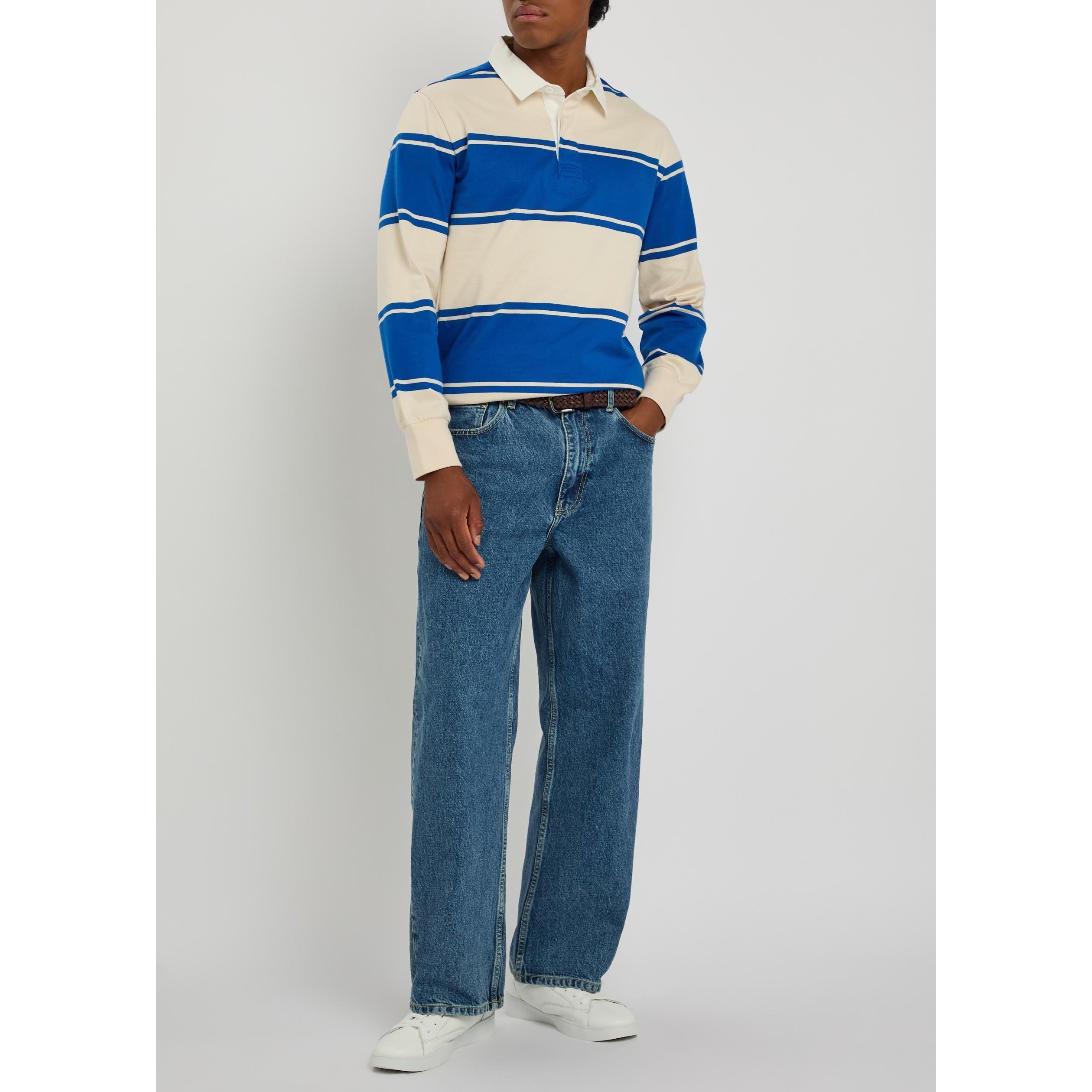 BLUE AND OTHER - Gant - GANT STRIPED RUGBY SHIRT LS - 5