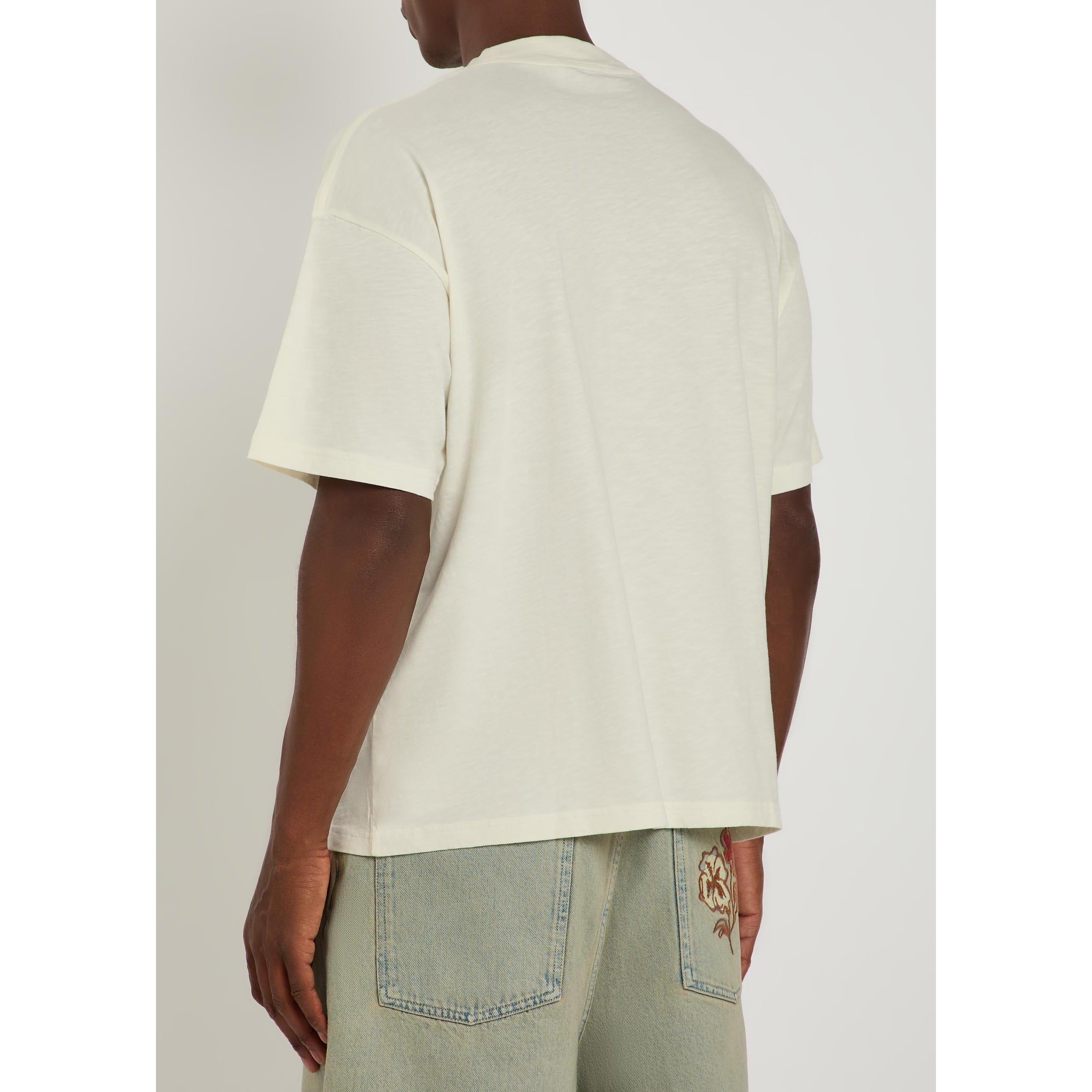 WHITE - Represent - Men's Owners Club Cotton Oversized T-Shirt - 3