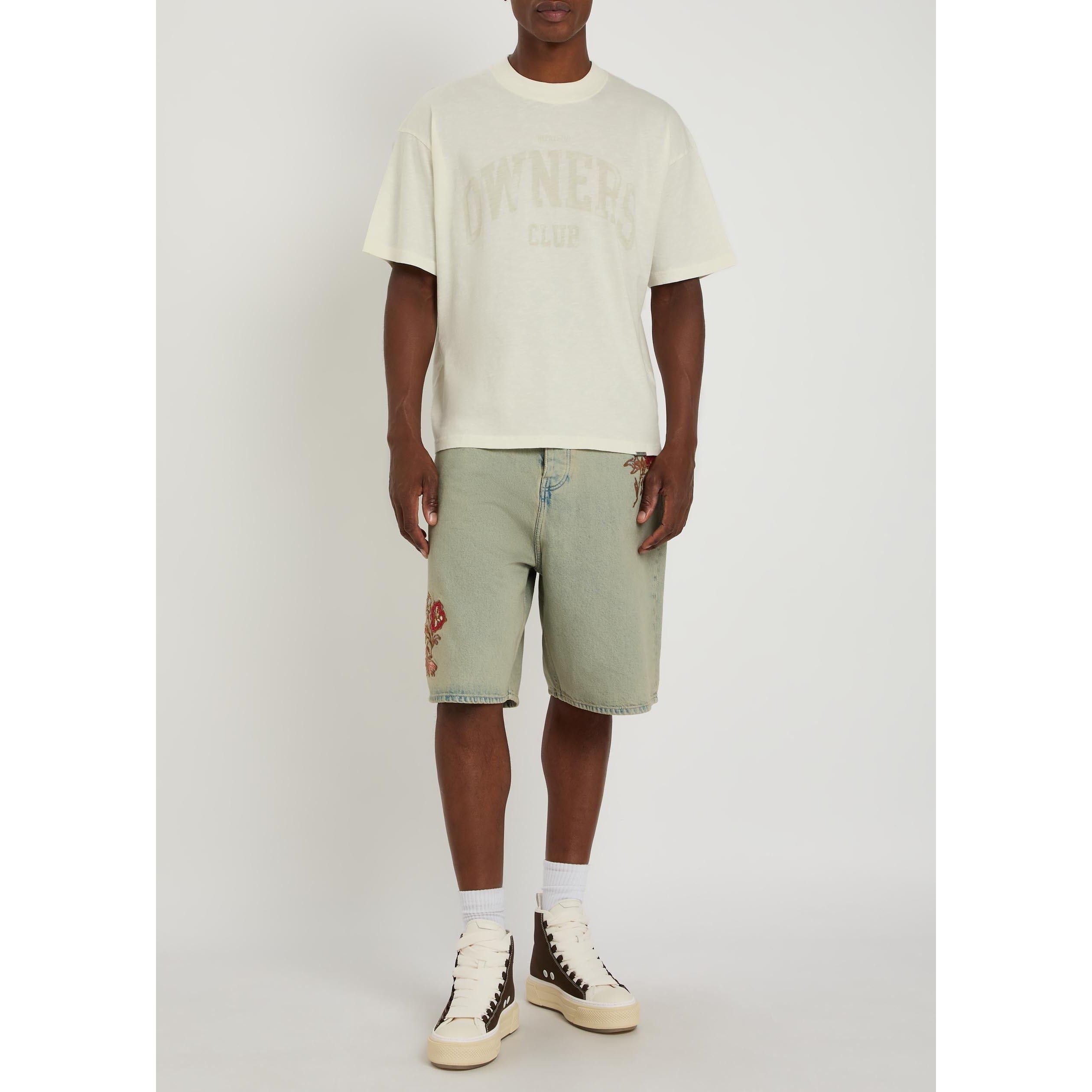 WHITE - Represent - Men's Owners Club Cotton Oversized T-Shirt - 5
