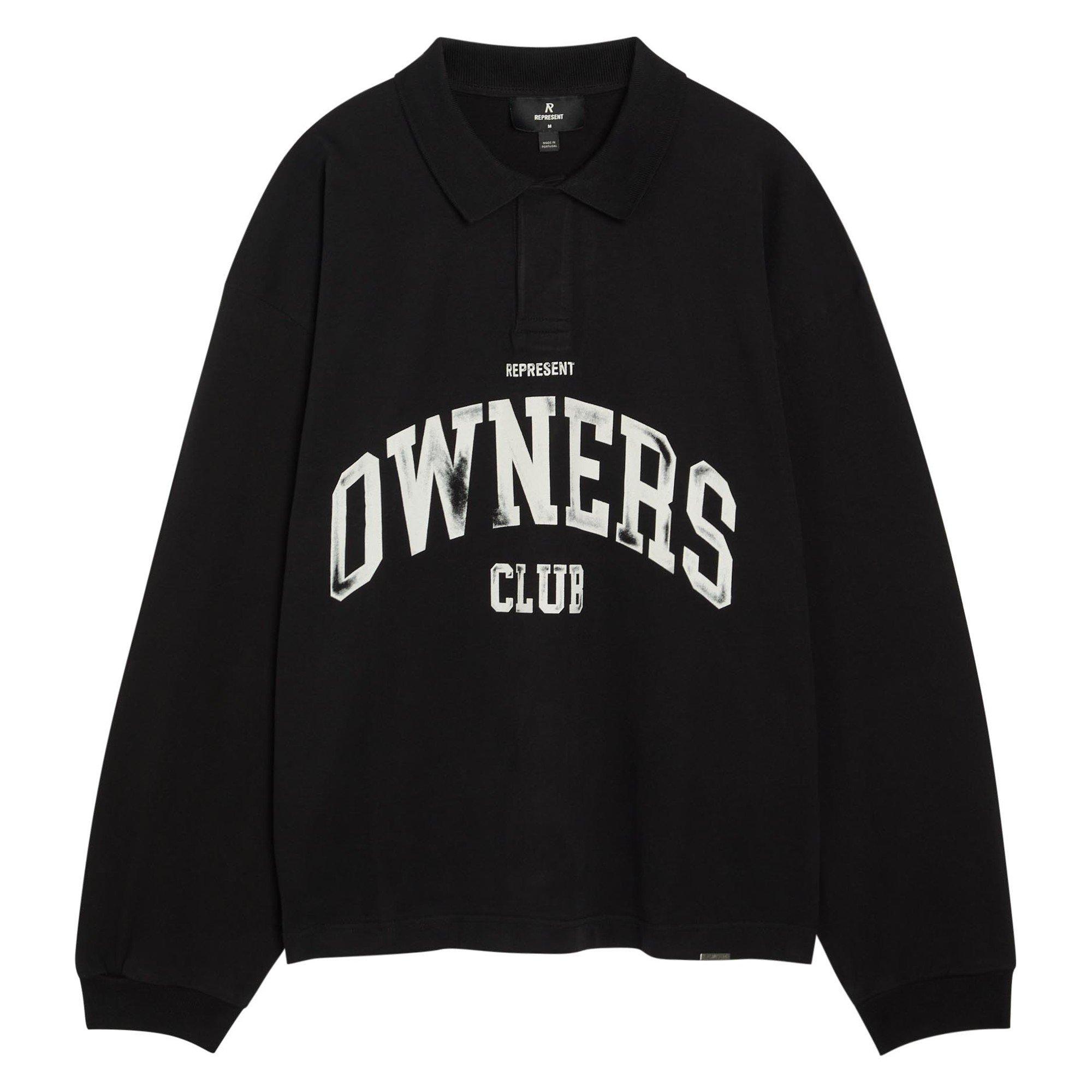 BLACK AND BLACK - Represent - REP OWNERS RUGBY TOP