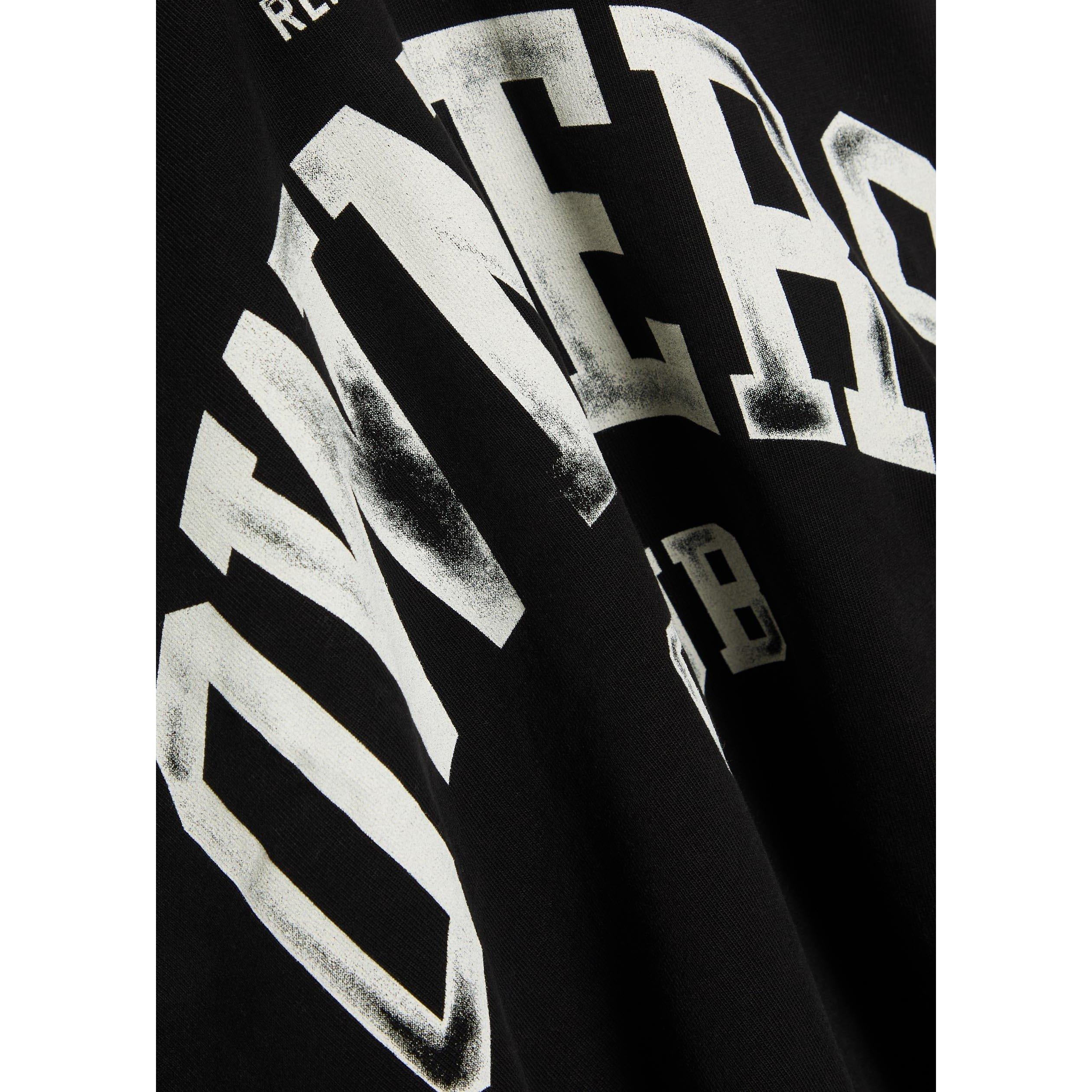 BLACK AND BLACK - Represent - Men's Owners Club Cotton Long-Sleeve Oversized-Fit Rugby Shirt - 4