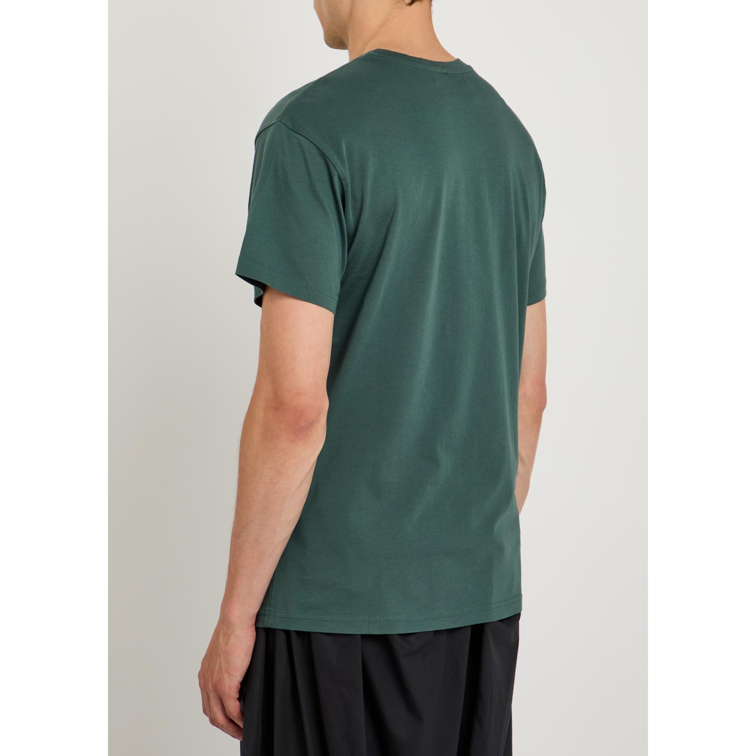 GREEN - Vivienne Westwood - Men's Classic Orb Cotton Crew-Neck T-Shirt - 3