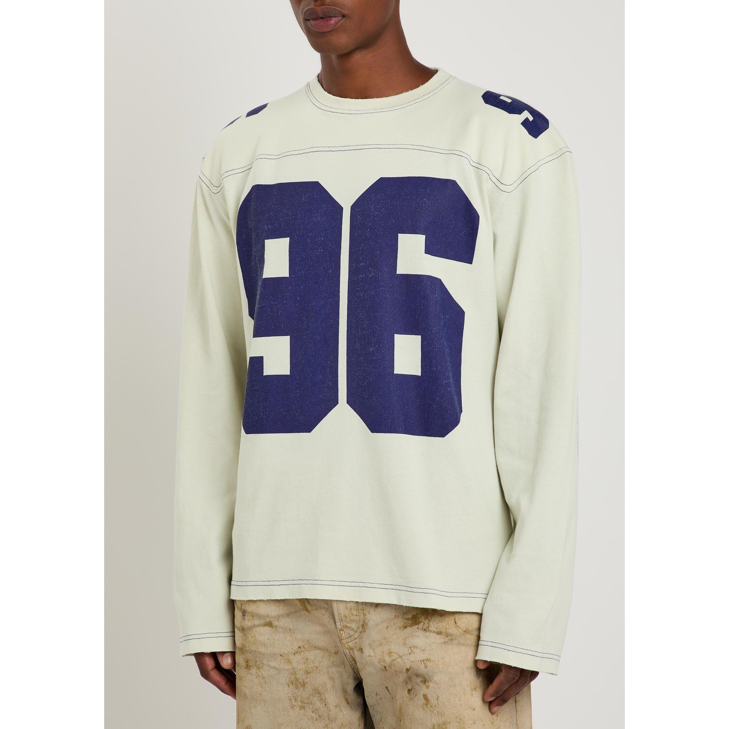 BEIGE AND OTHER - Acne Studios - Men's Cotton Graphic Oversized-Fit Long-Sleeve T-Shirt - 2