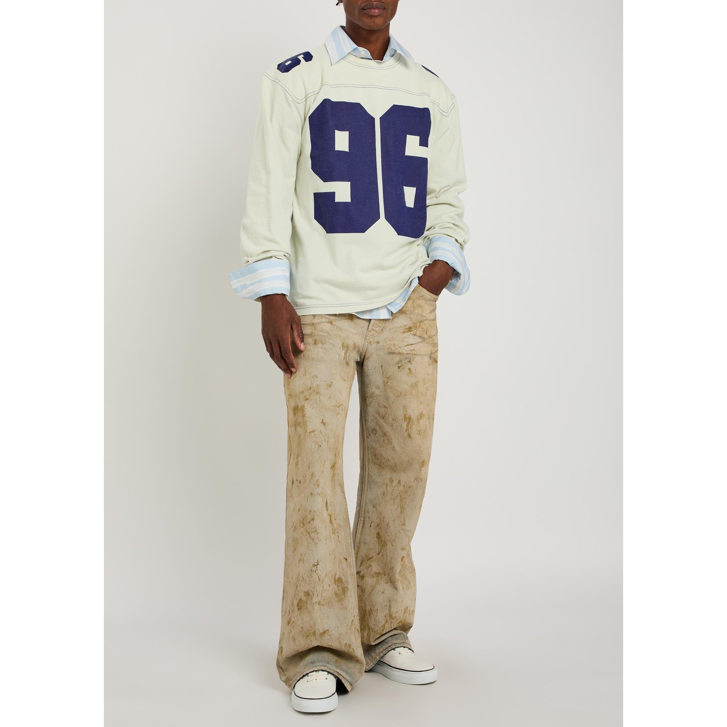 BEIGE AND OTHER - Acne Studios - Men's Cotton Graphic Oversized-Fit Long-Sleeve T-Shirt - 5
