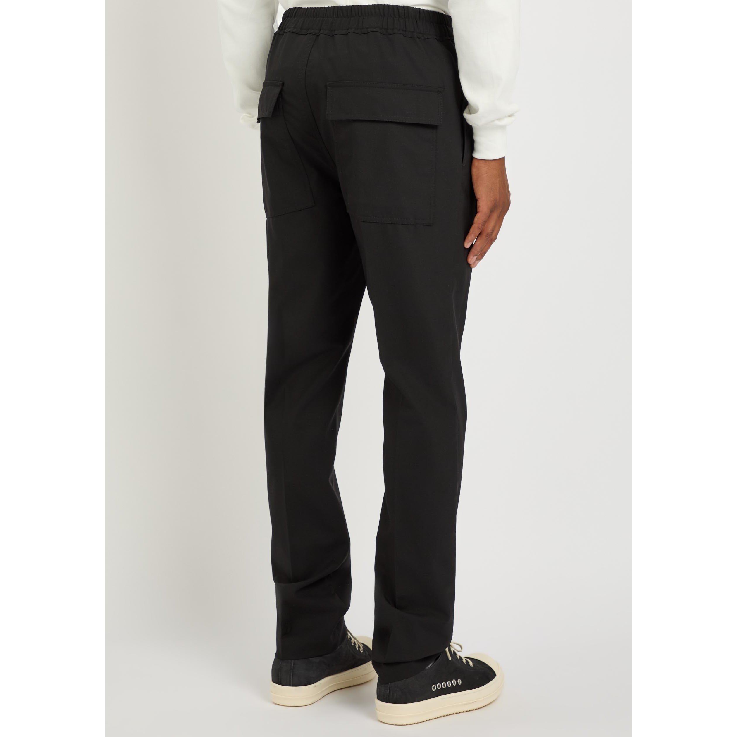 BLACK - Rick Owens - Men's Wool Slim-Fit Joggers - 3
