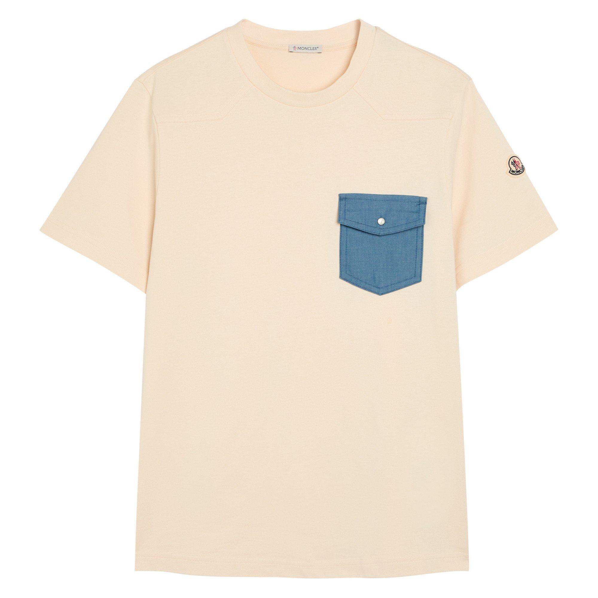 MULTICOLOURED 1 - Moncler - Men's Cotton Crew-Neck Short-Sleeve T-Shirt - 1