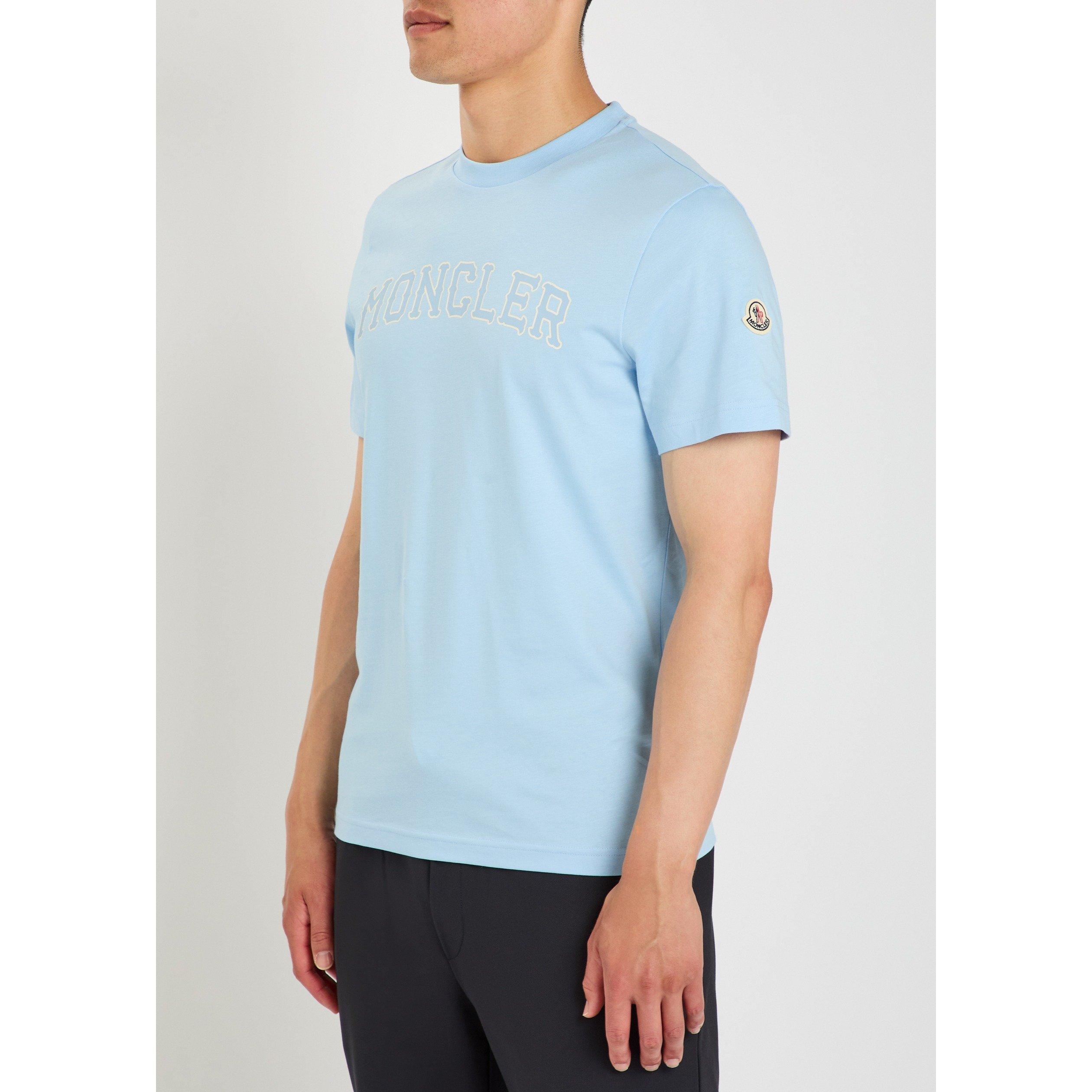 LIGHT BLUE - Moncler - MON GOTHIC SCRIPT TEE SS - 2
