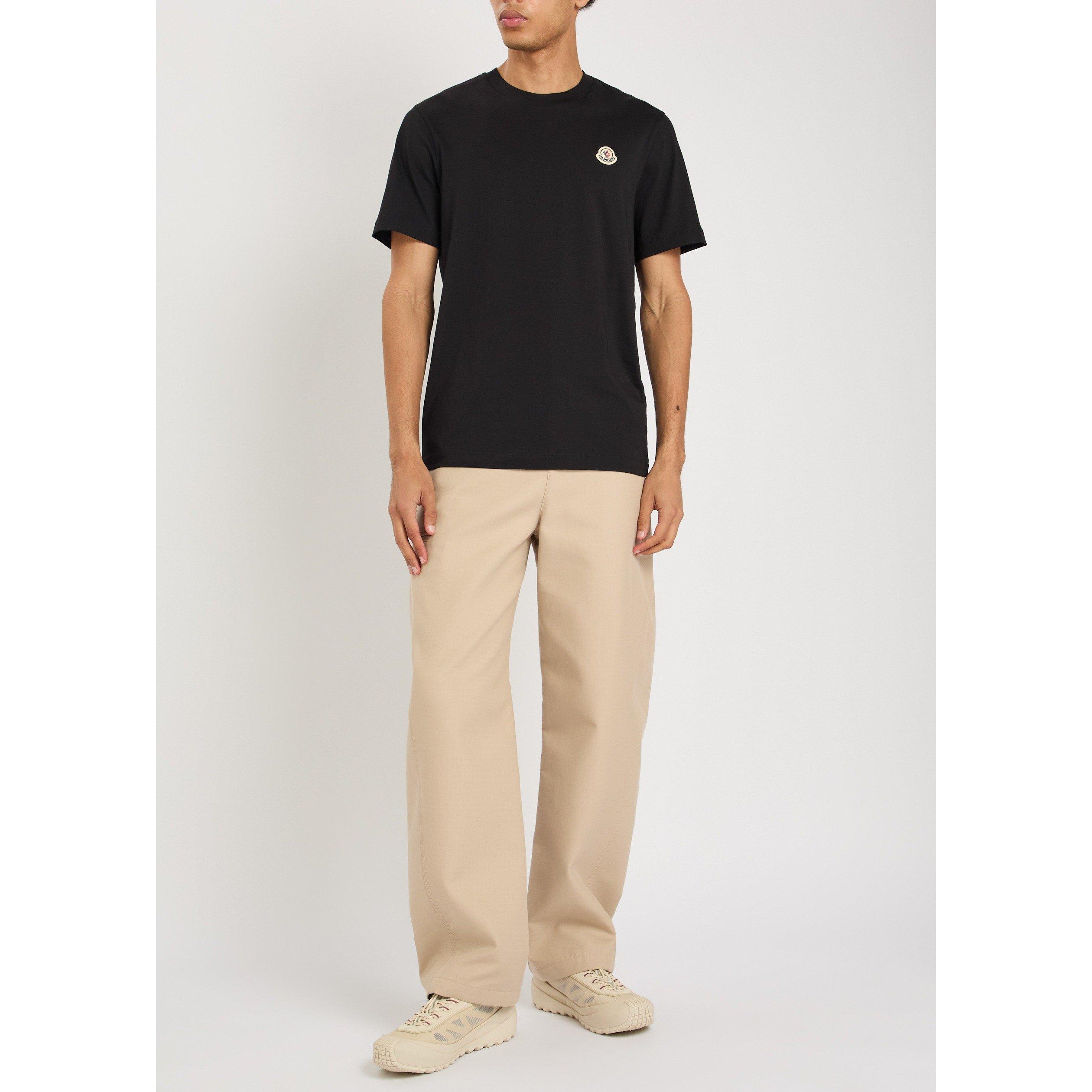 BLACK - Moncler - Men's Cotton Short-Sleeve 3 Pack T-Shirts - 5