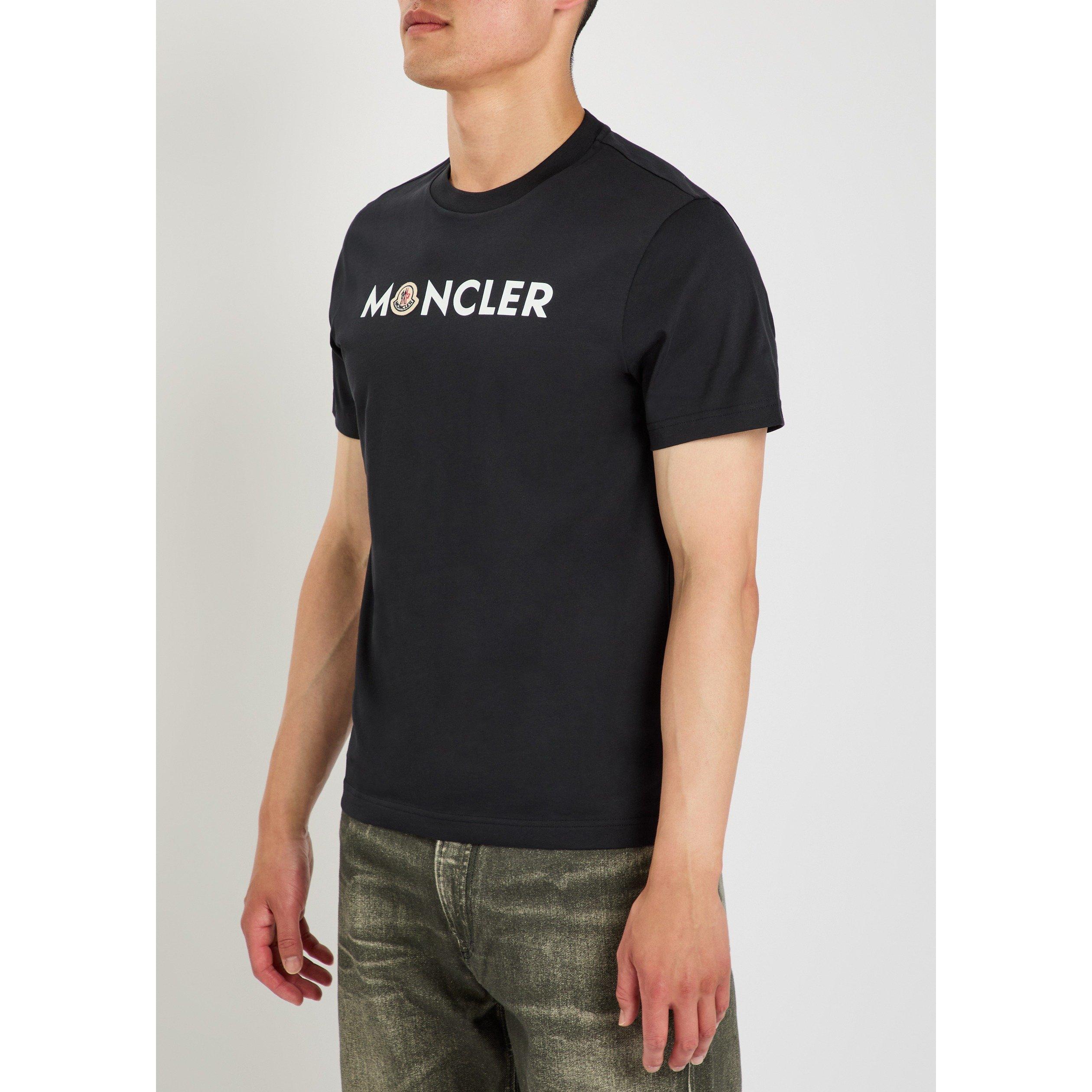 NAVY - Moncler - Men's Logo Short-Sleeve Cotton T-Shirt - 2