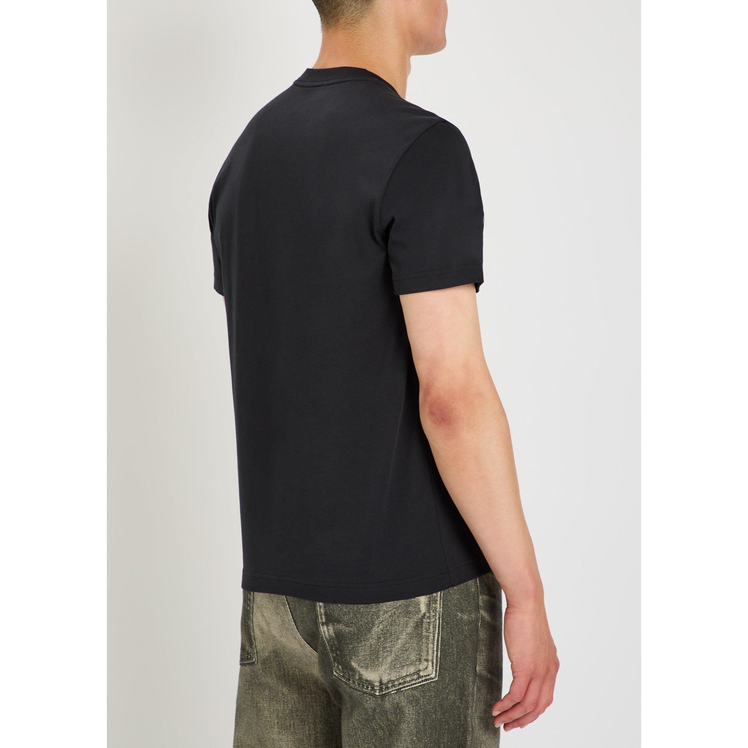 NAVY - Moncler - Men's Logo Short-Sleeve Cotton T-Shirt - 3