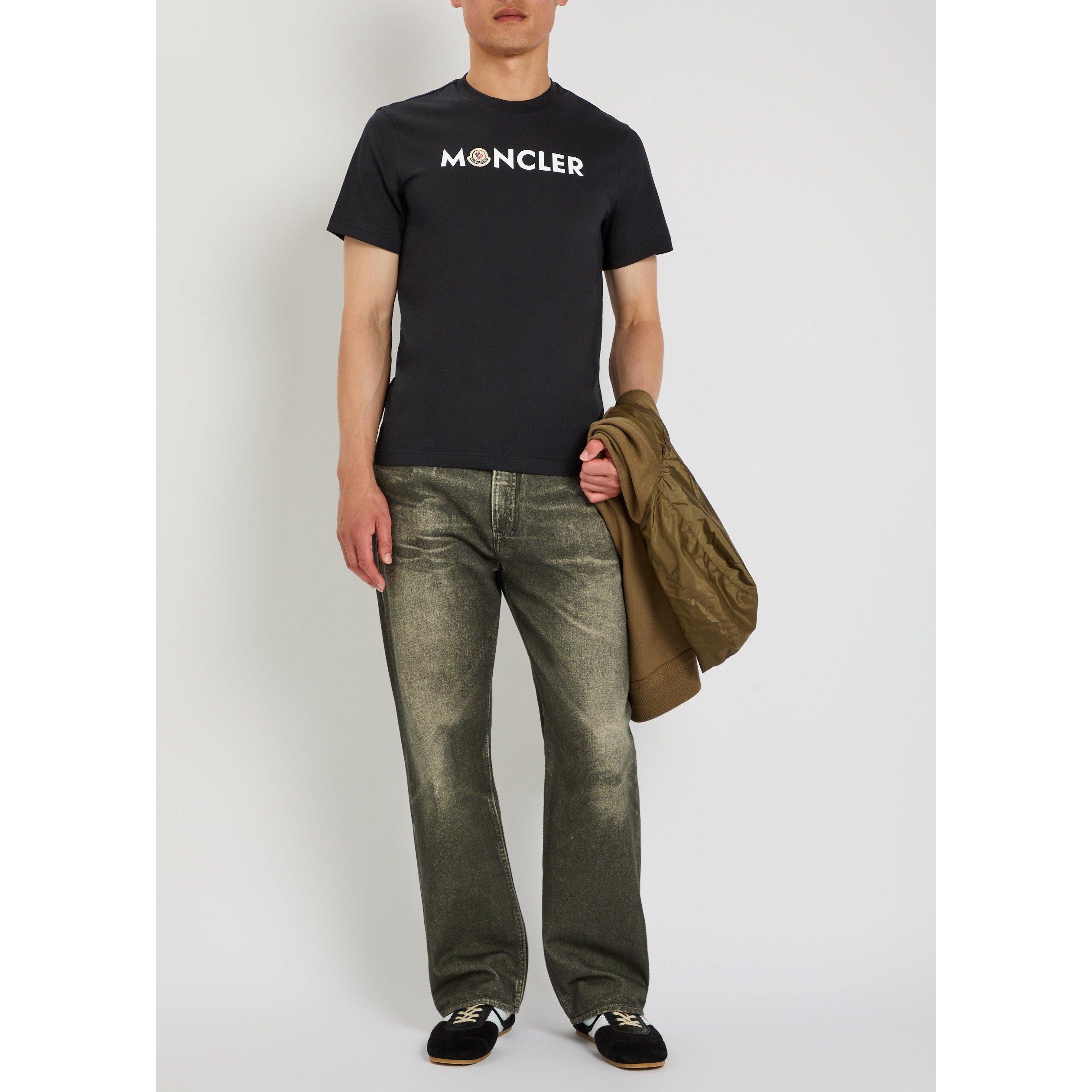 NAVY - Moncler - Men's Logo Short-Sleeve Cotton T-Shirt - 5