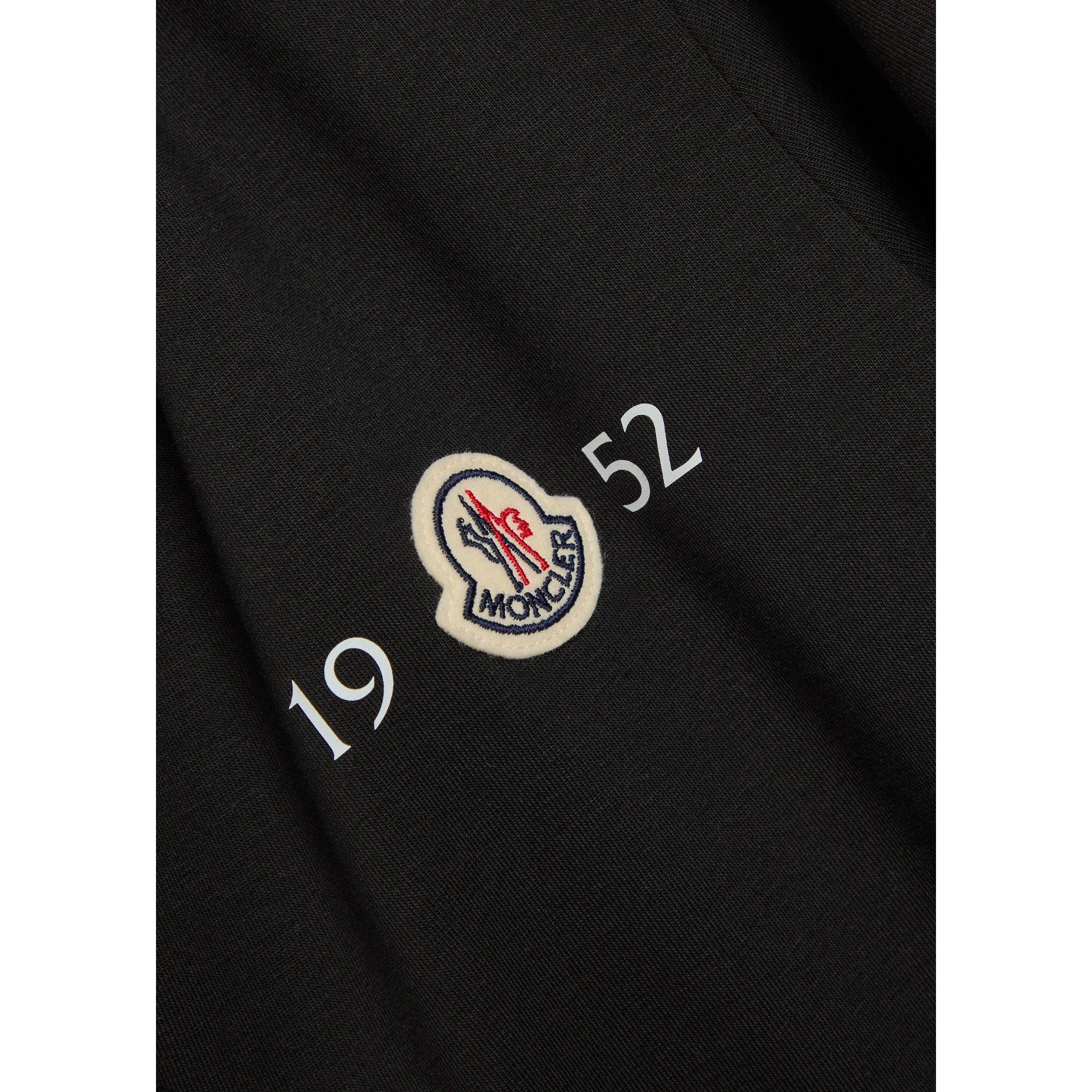BLACK - Moncler - Men's Arm Badge Cotton Short-Sleeve Slim-Fit T-Shirt - 4