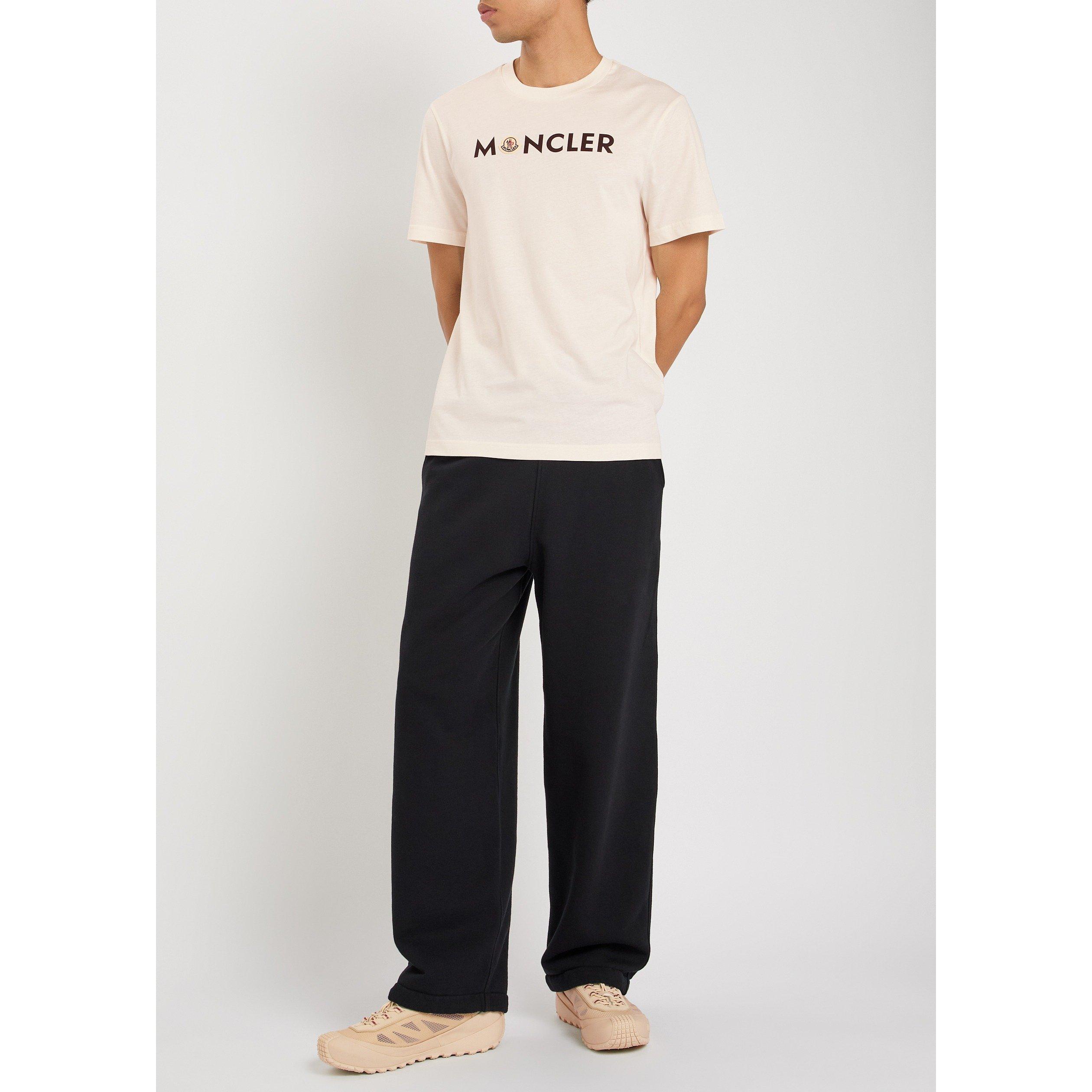 NATURAL - Moncler - Men's Date Badge Cotton Short-Sleeve T-Shirt - 5