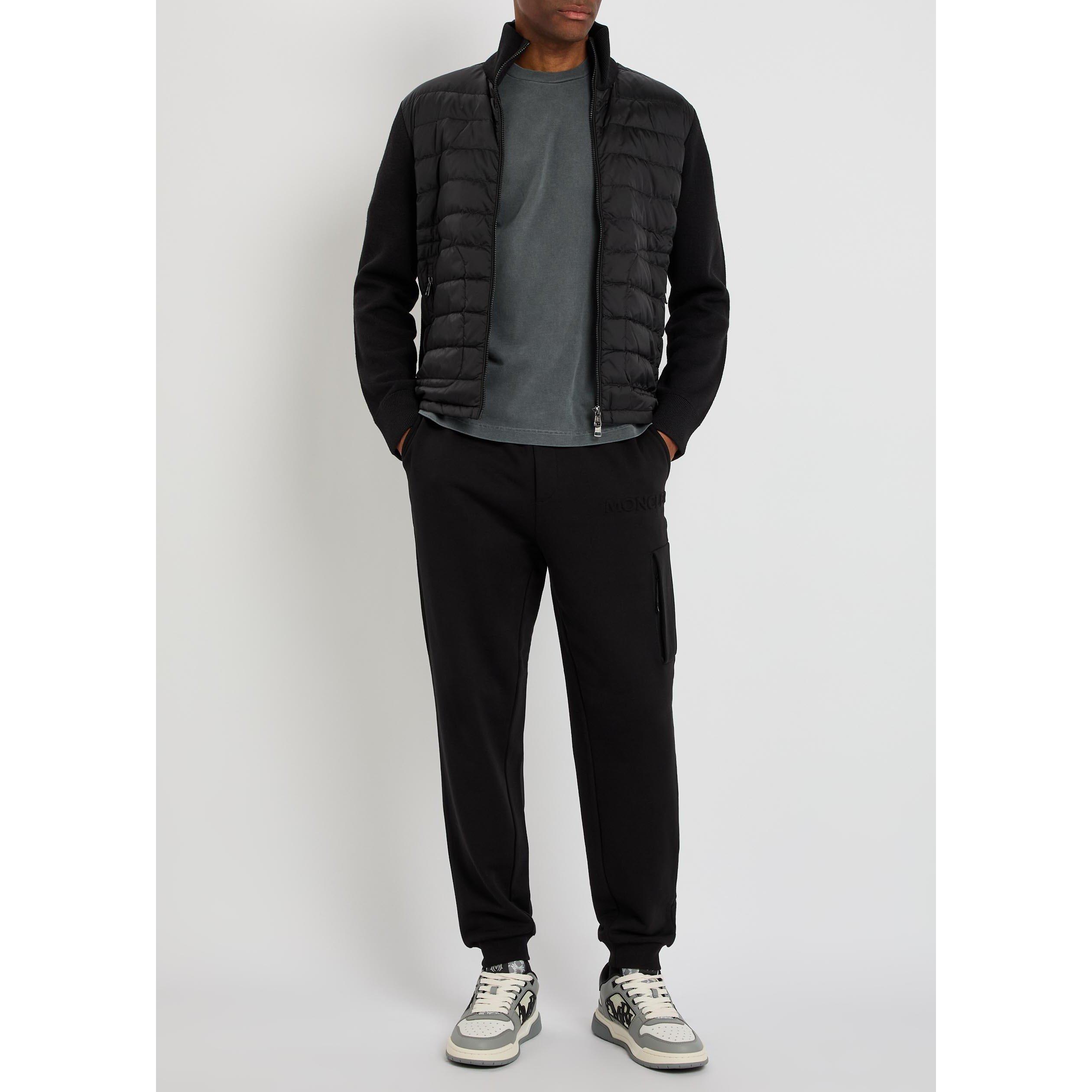 BLACK - Moncler - Men's Mon Cargo Cotton Slim-Fit Joggers - 5