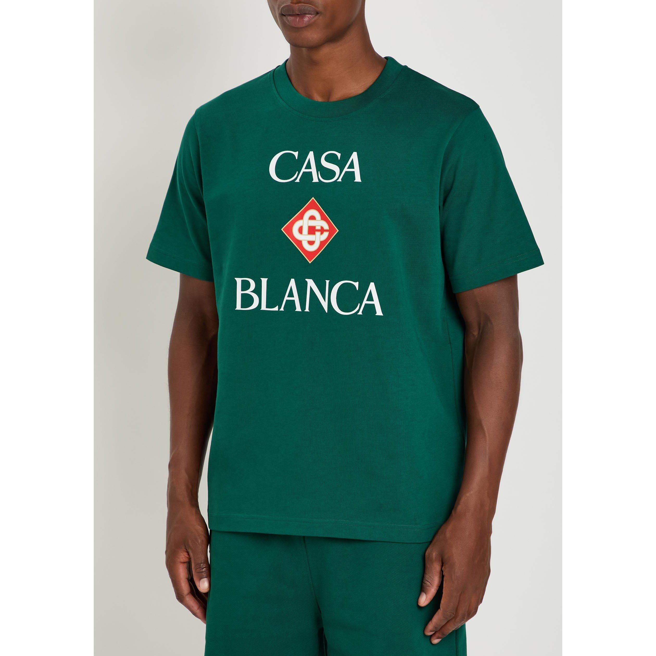 GREEN - Casablanca - Men's Logo Cotton T-Shirt - 2