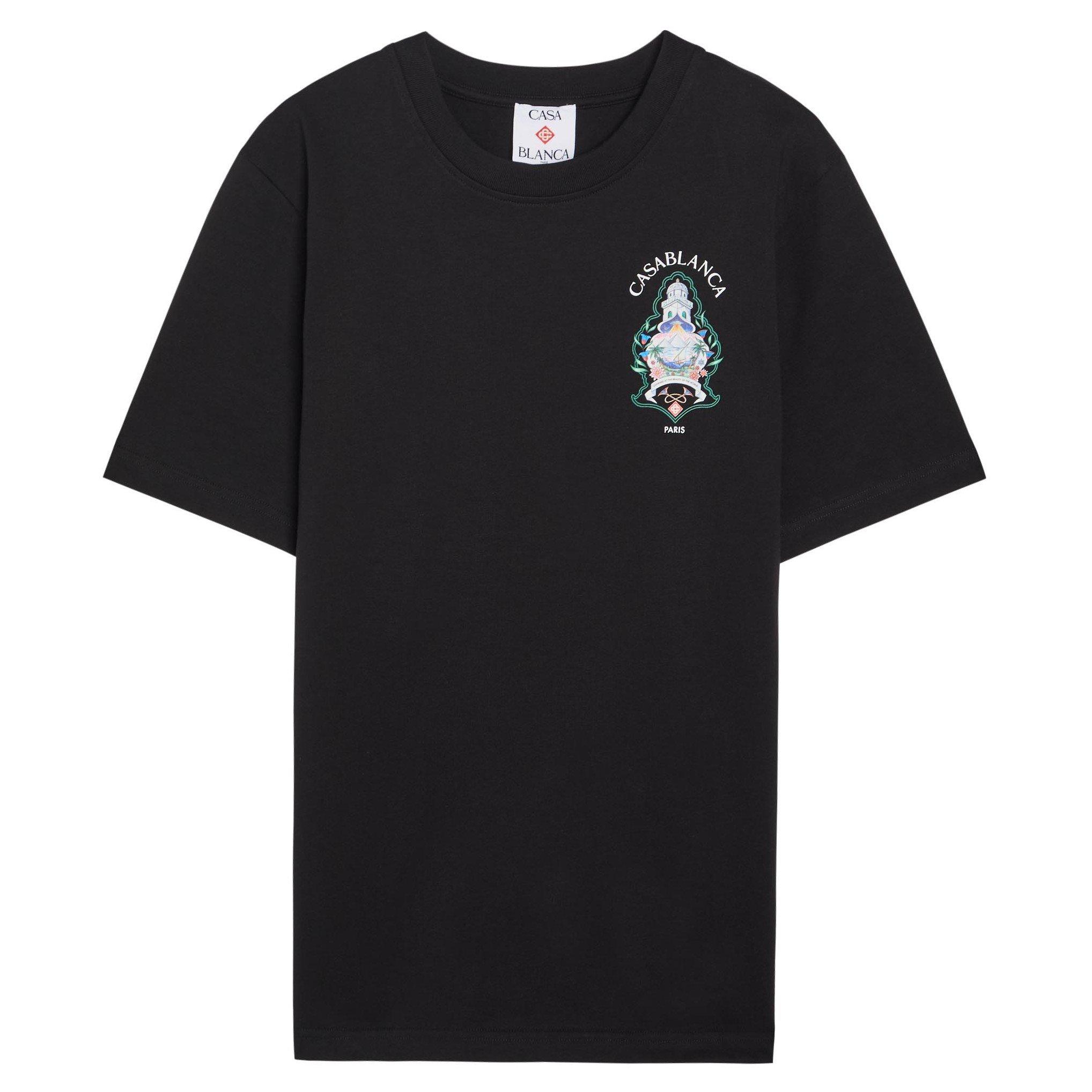 BLACK - Casablanca - CASA HOTEL SS T-SHIRT