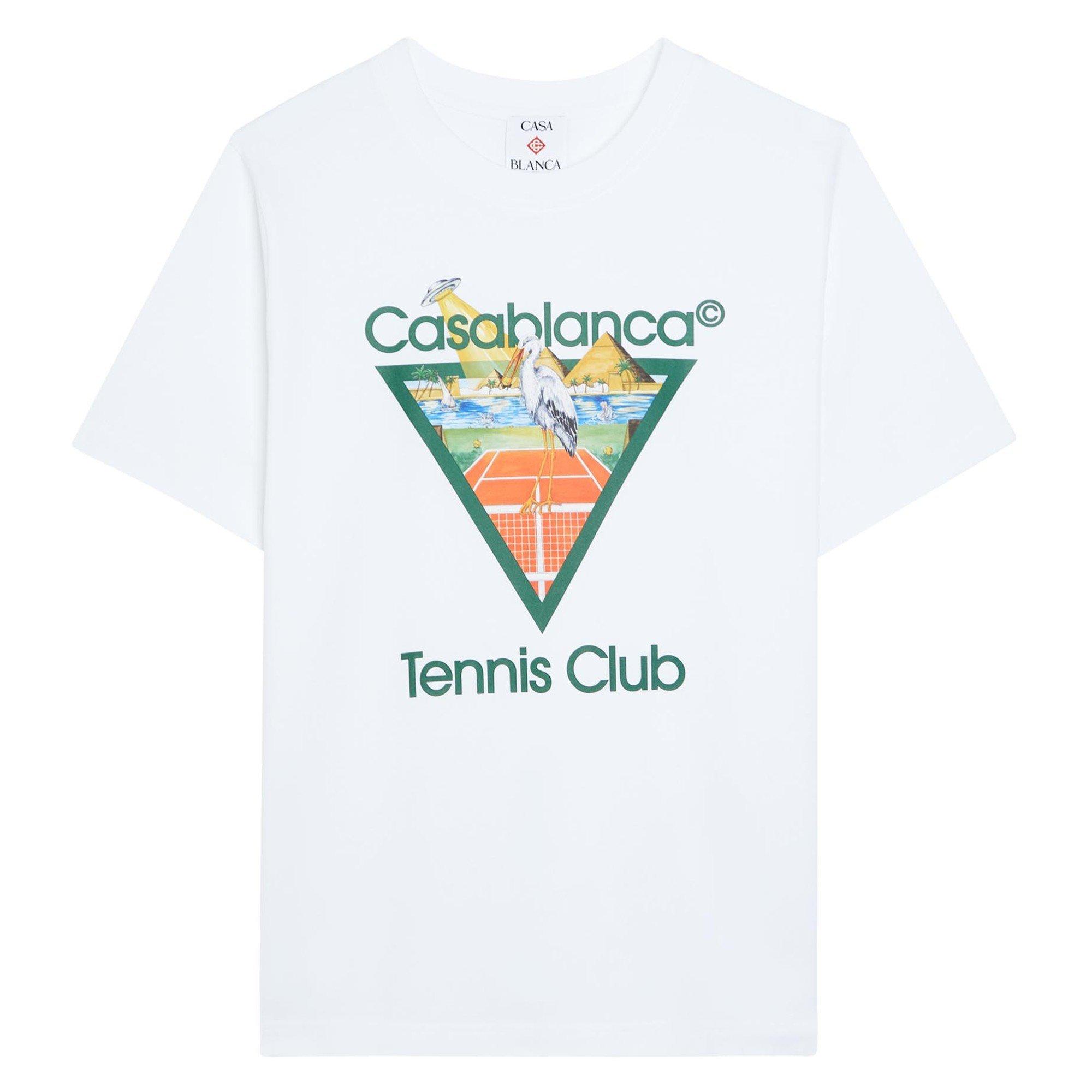 WHITE - Casablanca - CASA TENNIS CLUB T-SHIRT