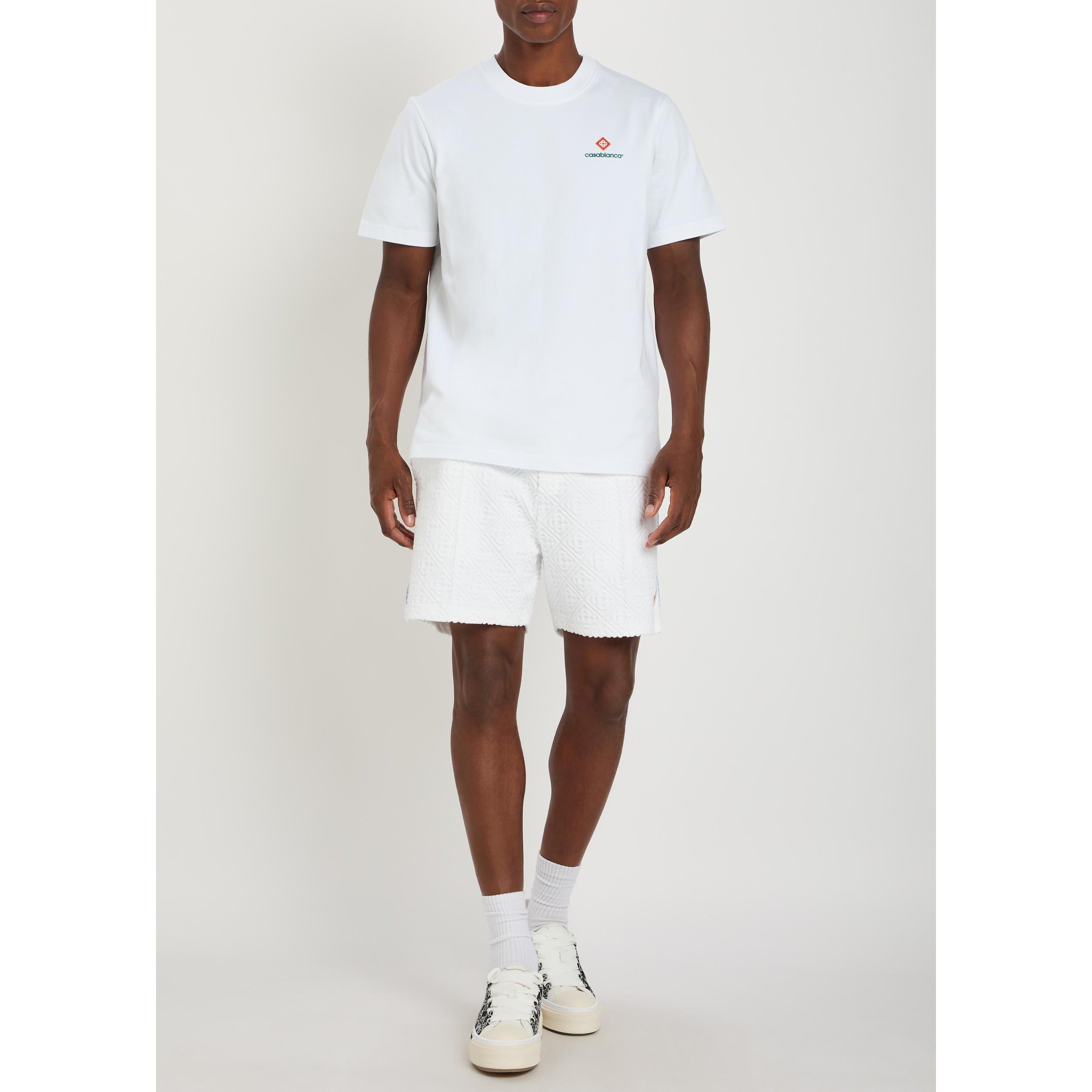 WHITE - Casablanca - Men's Small Logo Cotton Short-Sleeve Relaxed-Fit T-Shirt - 5