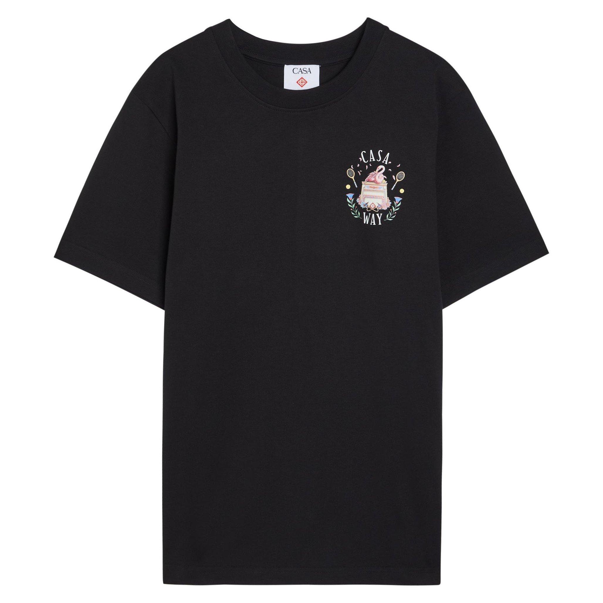 BLACK - Casablanca - CAS CASAWAY SS T-SHIRT