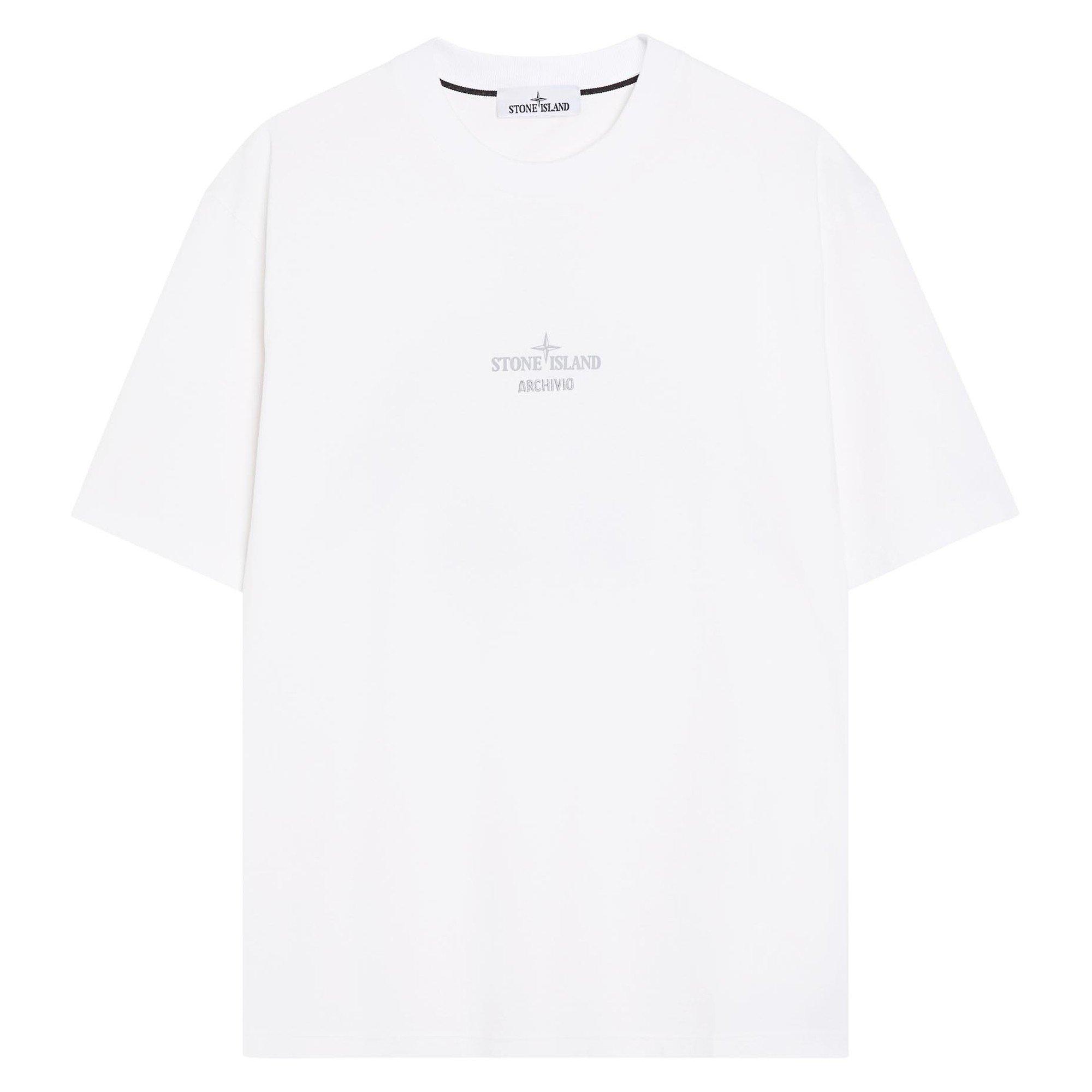 WHITE - Stone Island - SI ARCHIVIO TEE