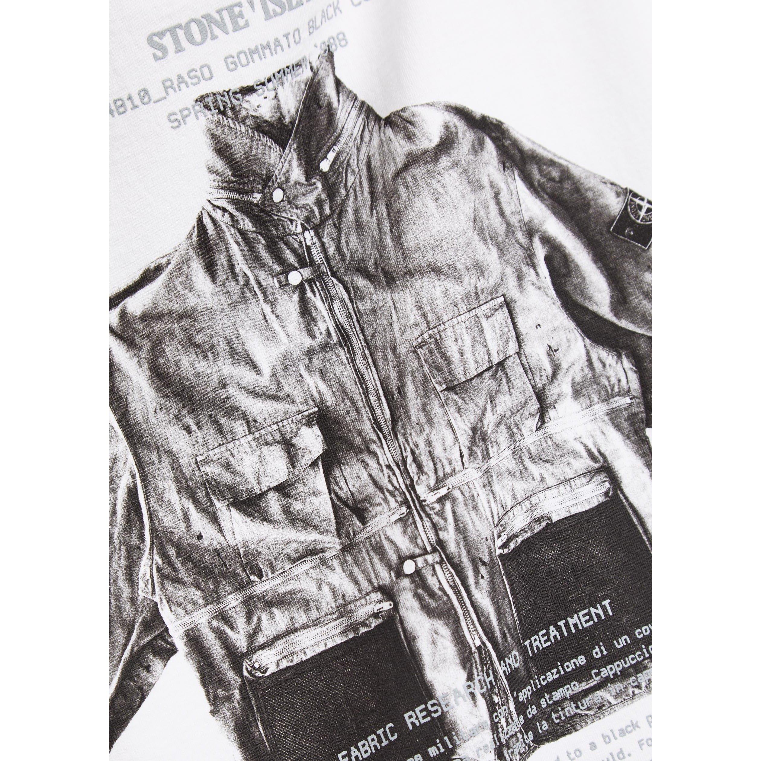 WHITE - Stone Island - Men's Archivio Cotton T-Shirt - 4
