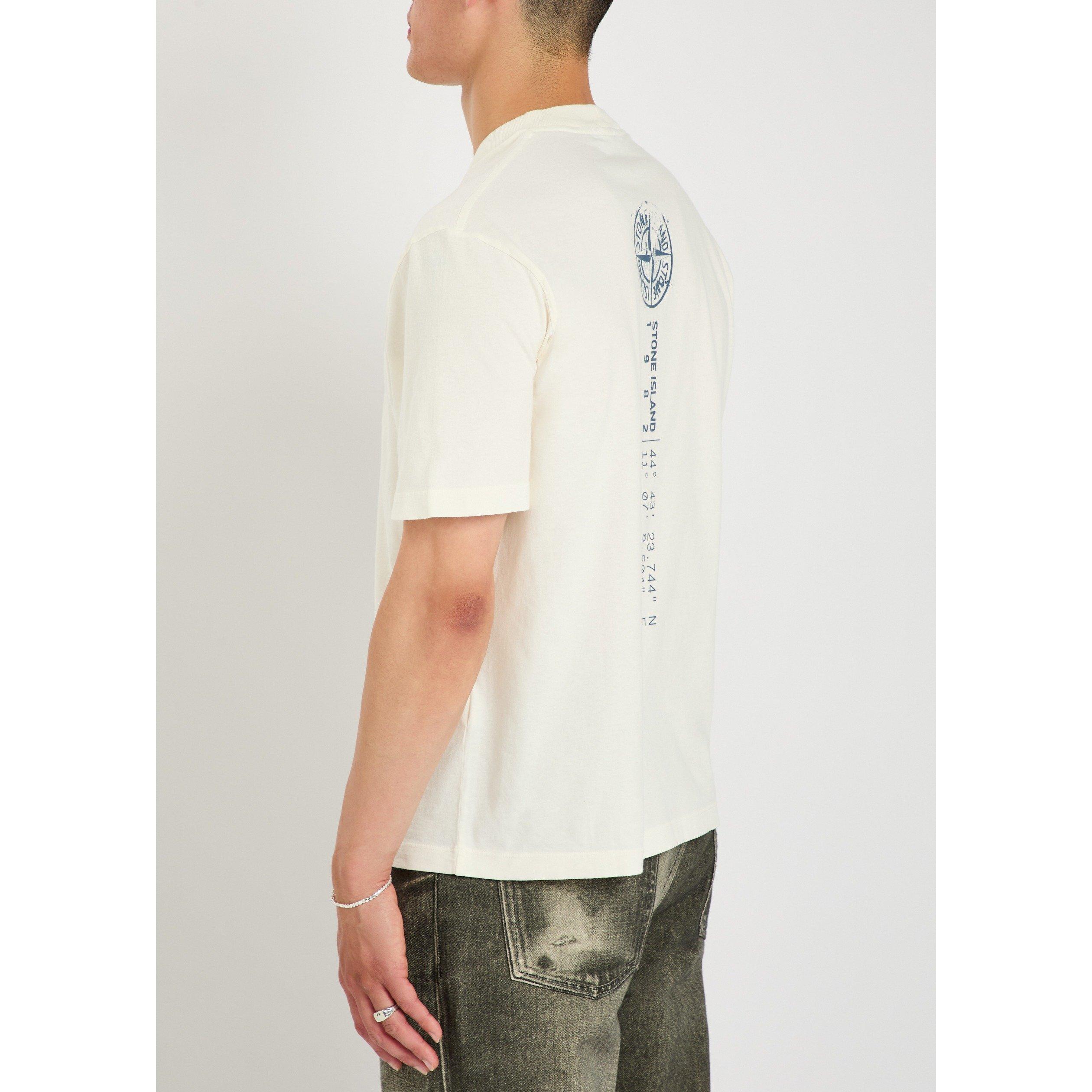 IVORY - Stone Island - Men's Graphic Short-Sleeve Cotton T-Shirt - 3