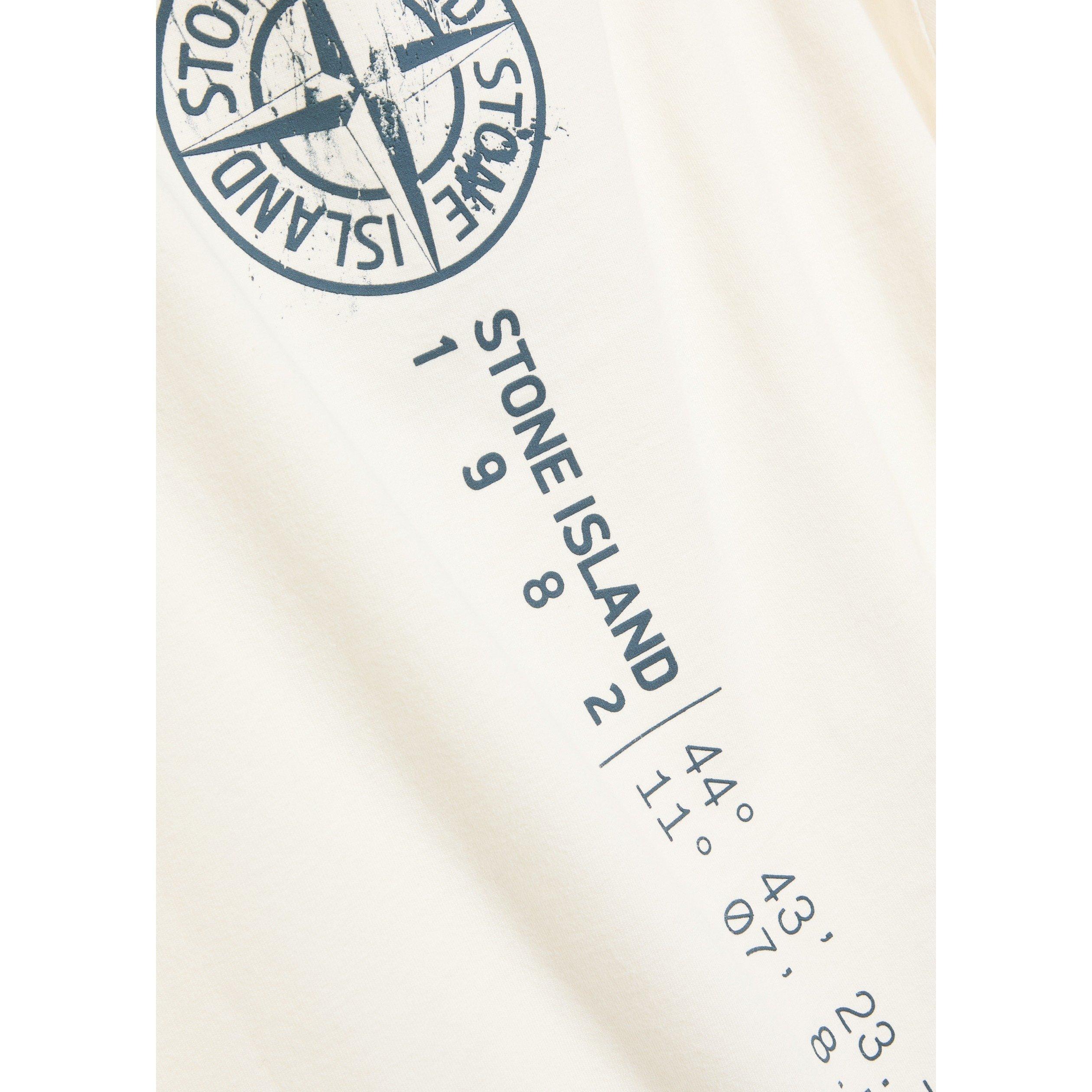 IVORY - Stone Island - Men's Graphic Short-Sleeve Cotton T-Shirt - 4