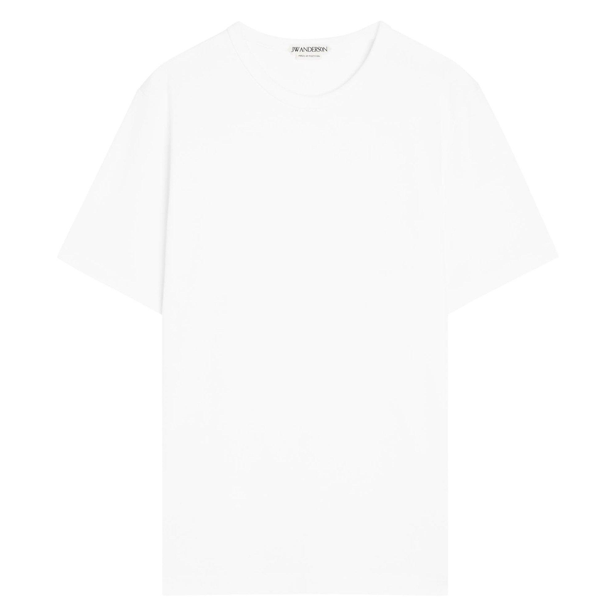 WHITE - JW Anderson - JWA EMBROIDERED ANCHOR T-SHIRT