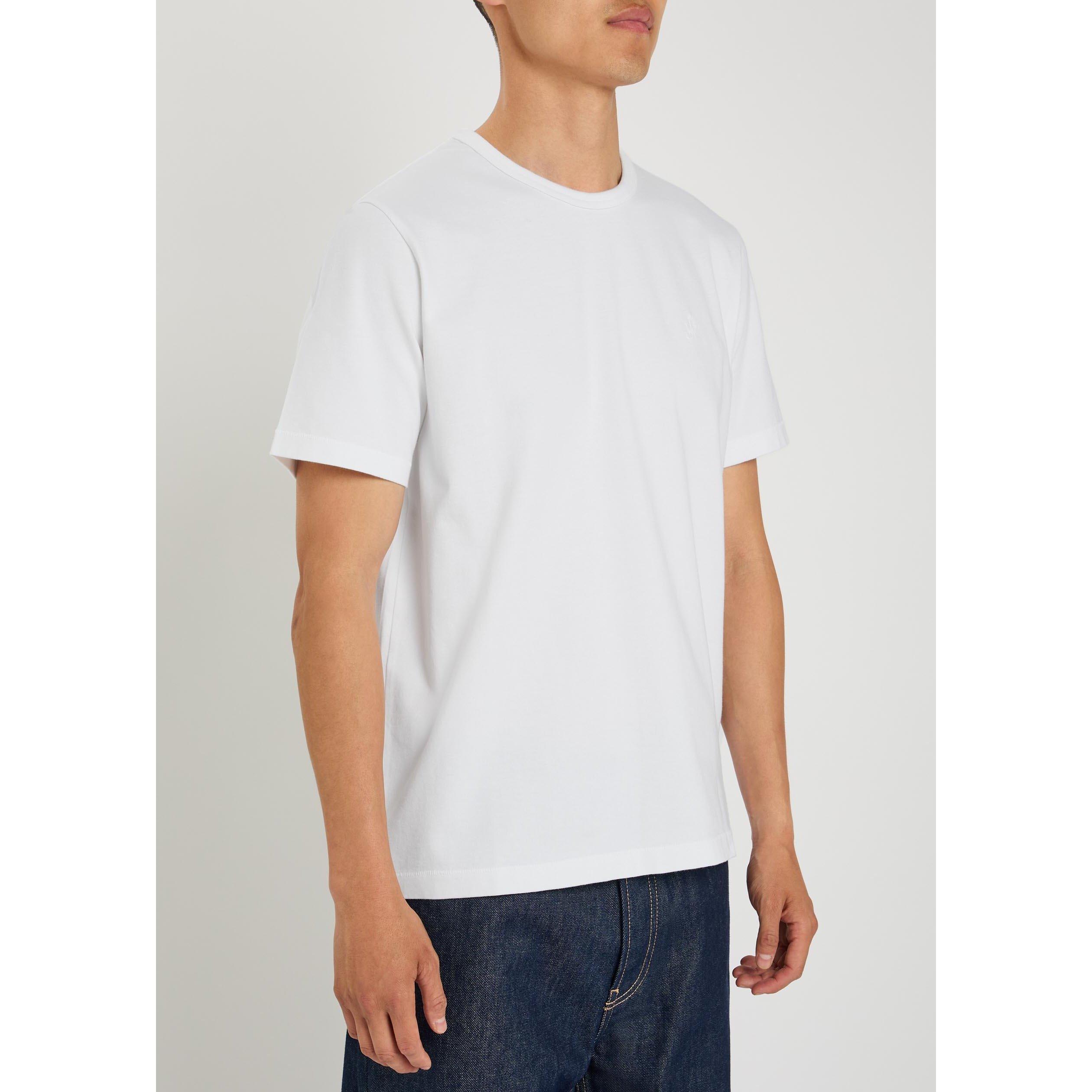 WHITE - JW Anderson - JWA EMBROIDERED ANCHOR T-SHIRT - 2