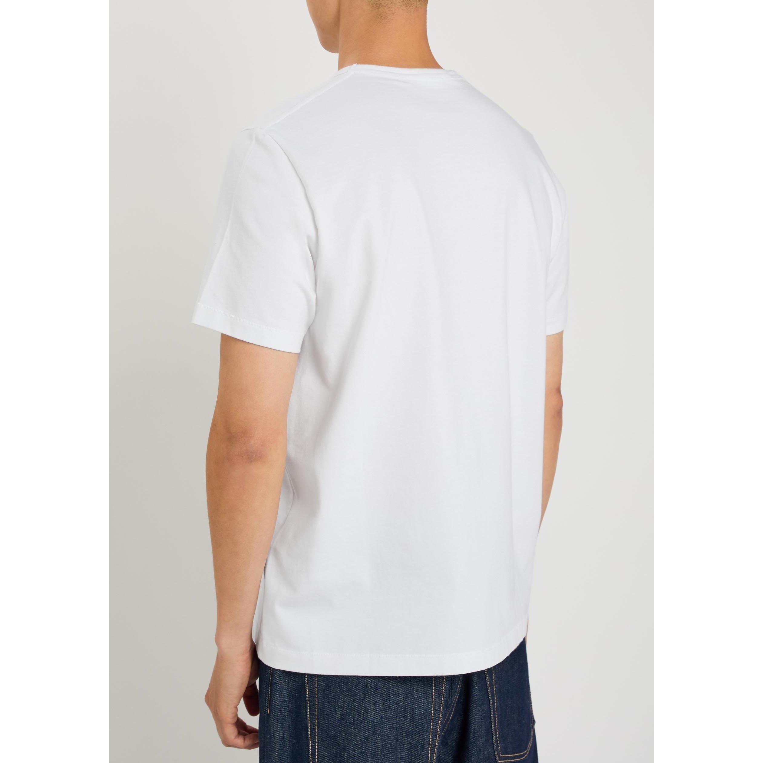 WHITE - JW Anderson - JWA EMBROIDERED ANCHOR T-SHIRT - 3