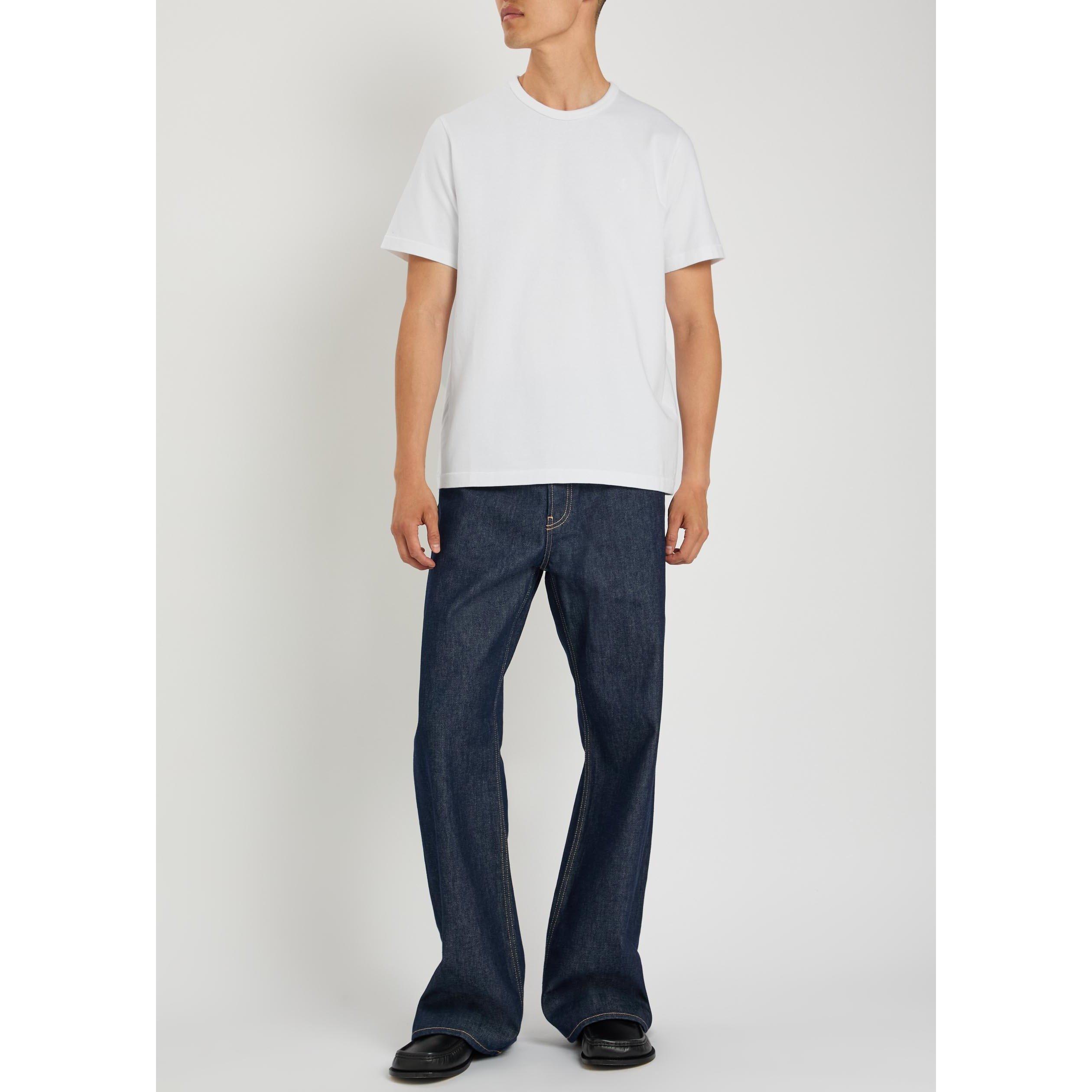 WHITE - JW Anderson - JWA EMBROIDERED ANCHOR T-SHIRT - 5