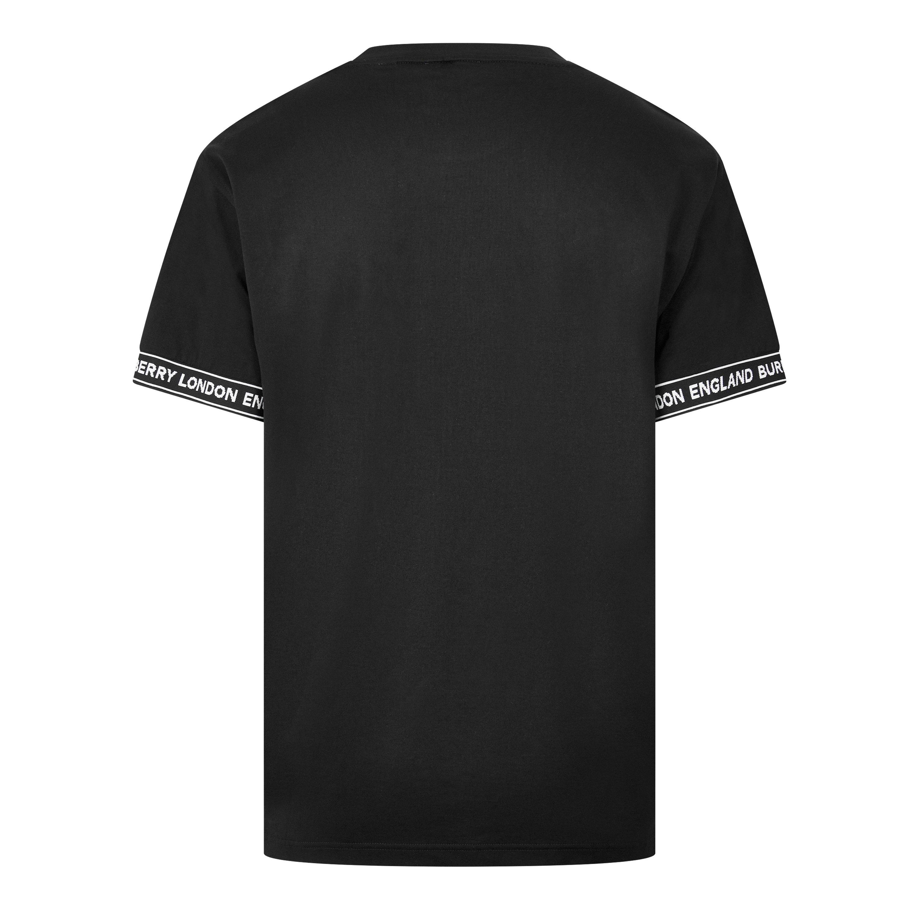 BLACK - Burberry - BUR LOGO CUFF SLEEV TSHIR - 2