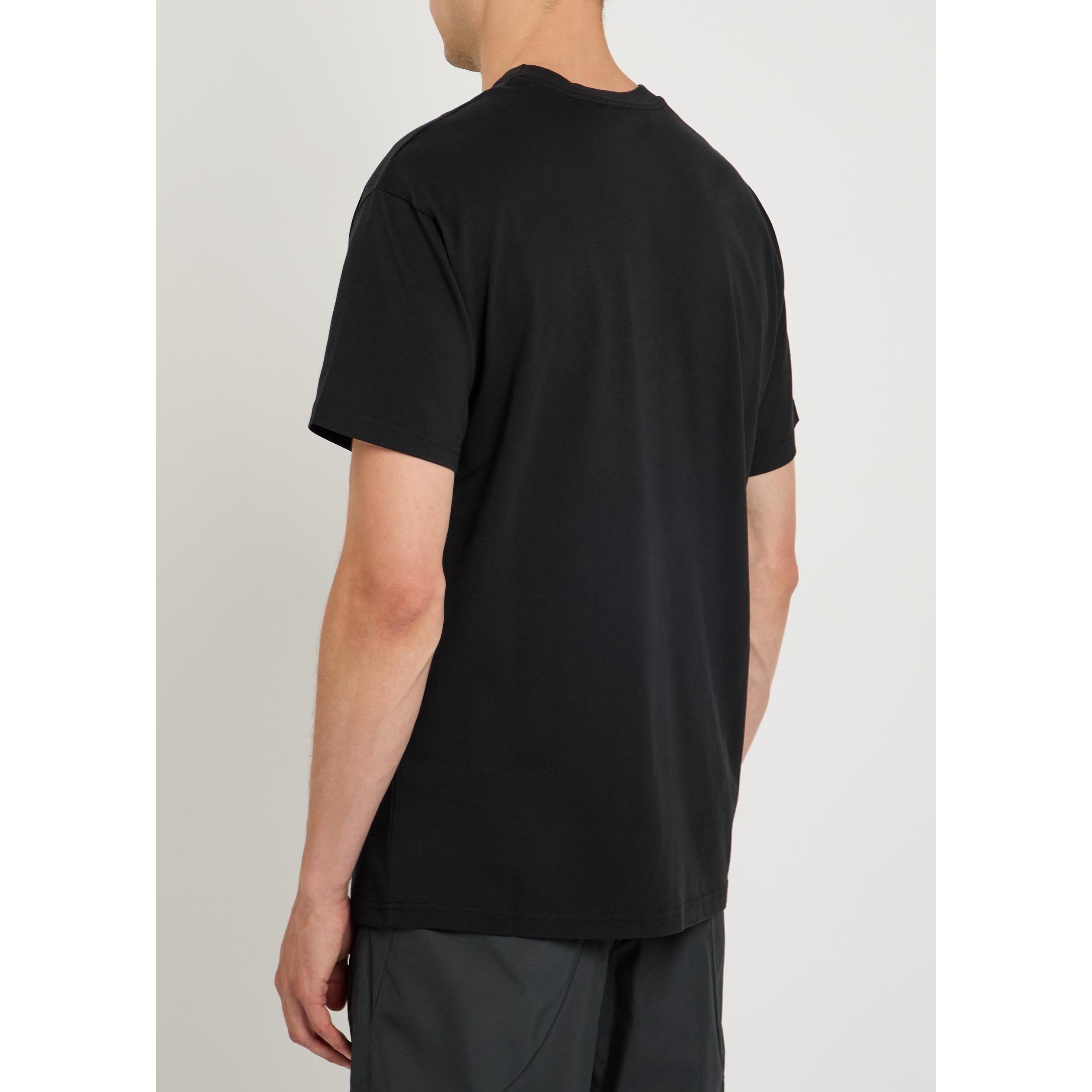 BLACK - GIVENCHY - Men's Pocket Logo Cotton Crew-Neck T-Shirt - 3