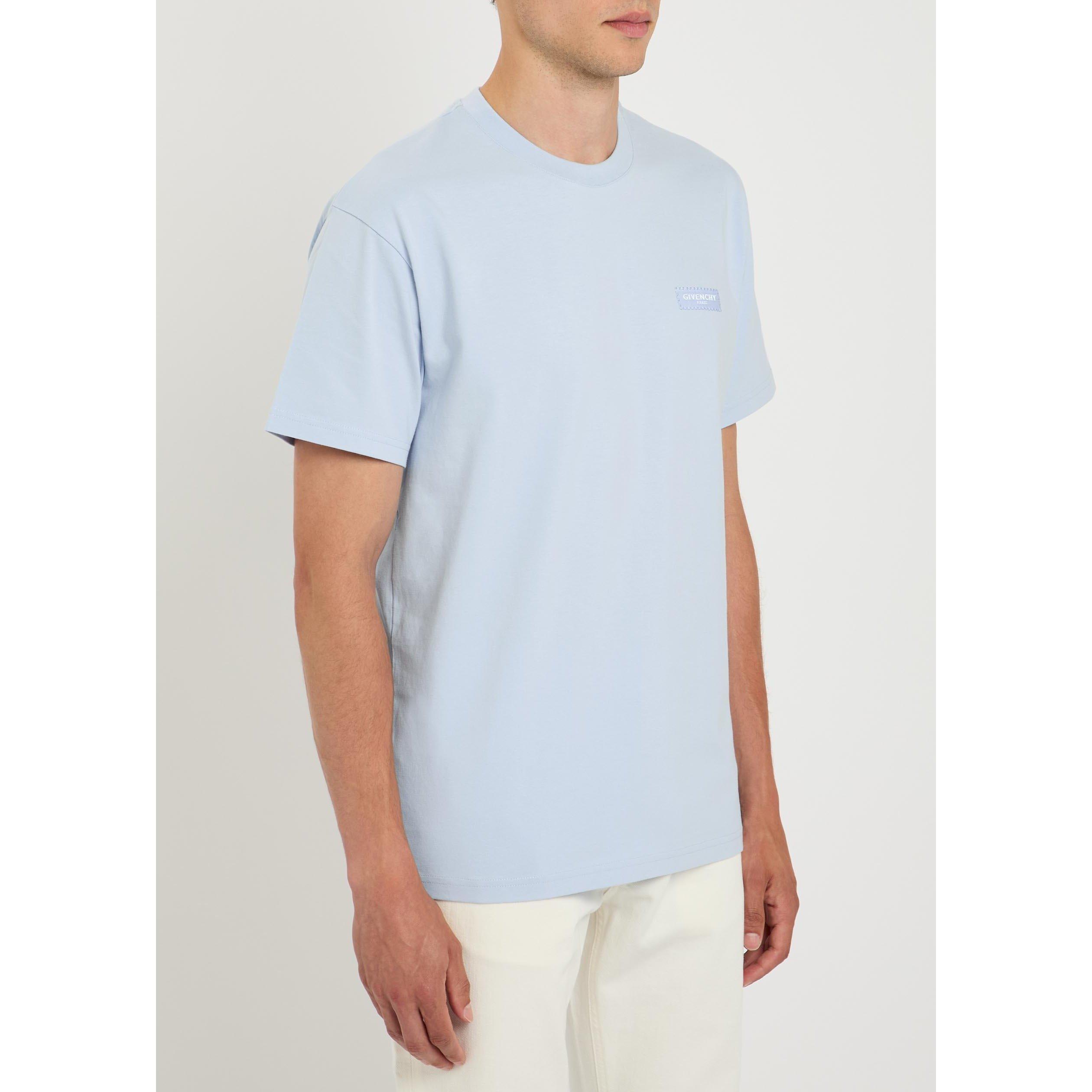 LIGHT BLUE - GIVENCHY - GIV POCKET LOGO TEE - 2
