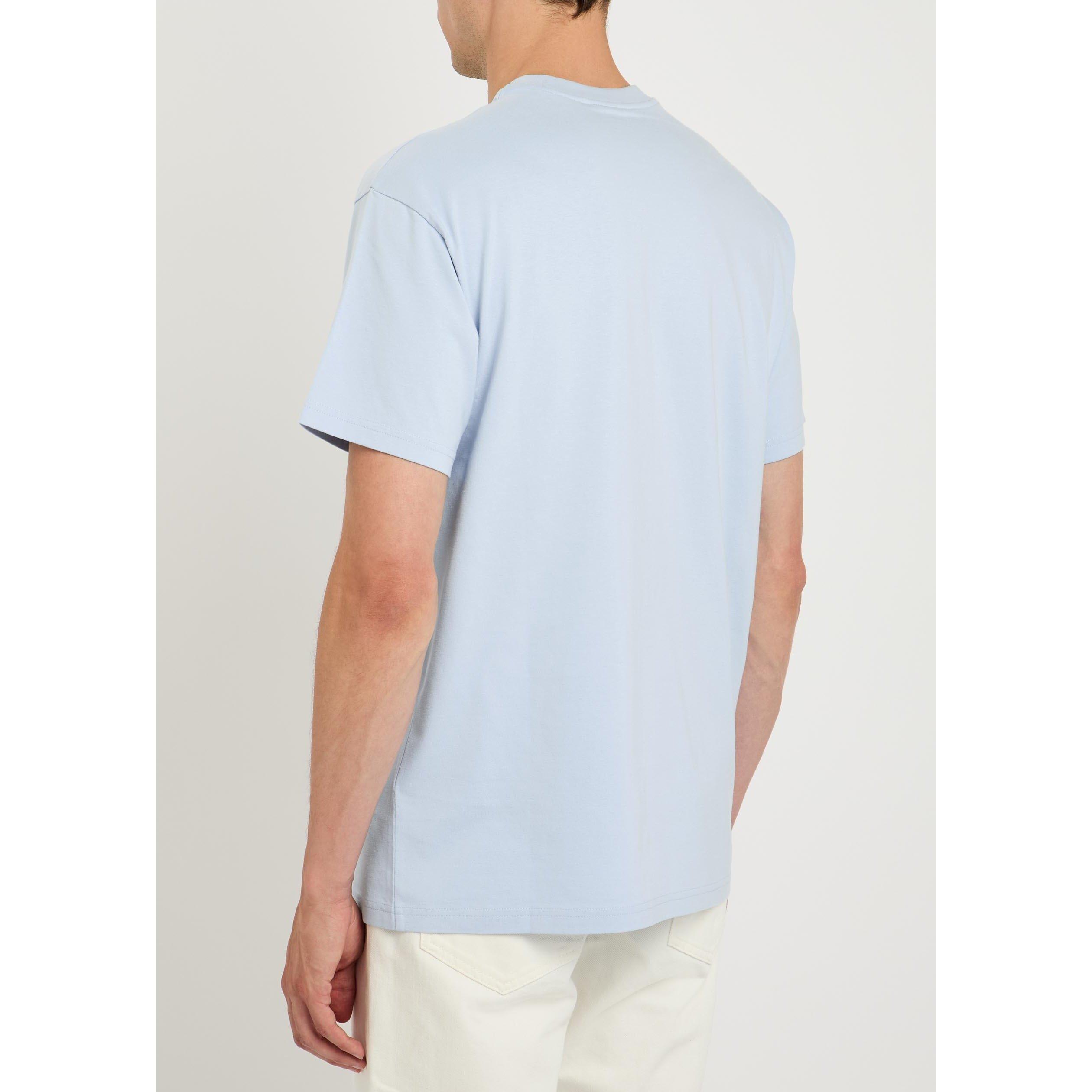 LIGHT BLUE - GIVENCHY - GIV POCKET LOGO TEE - 3