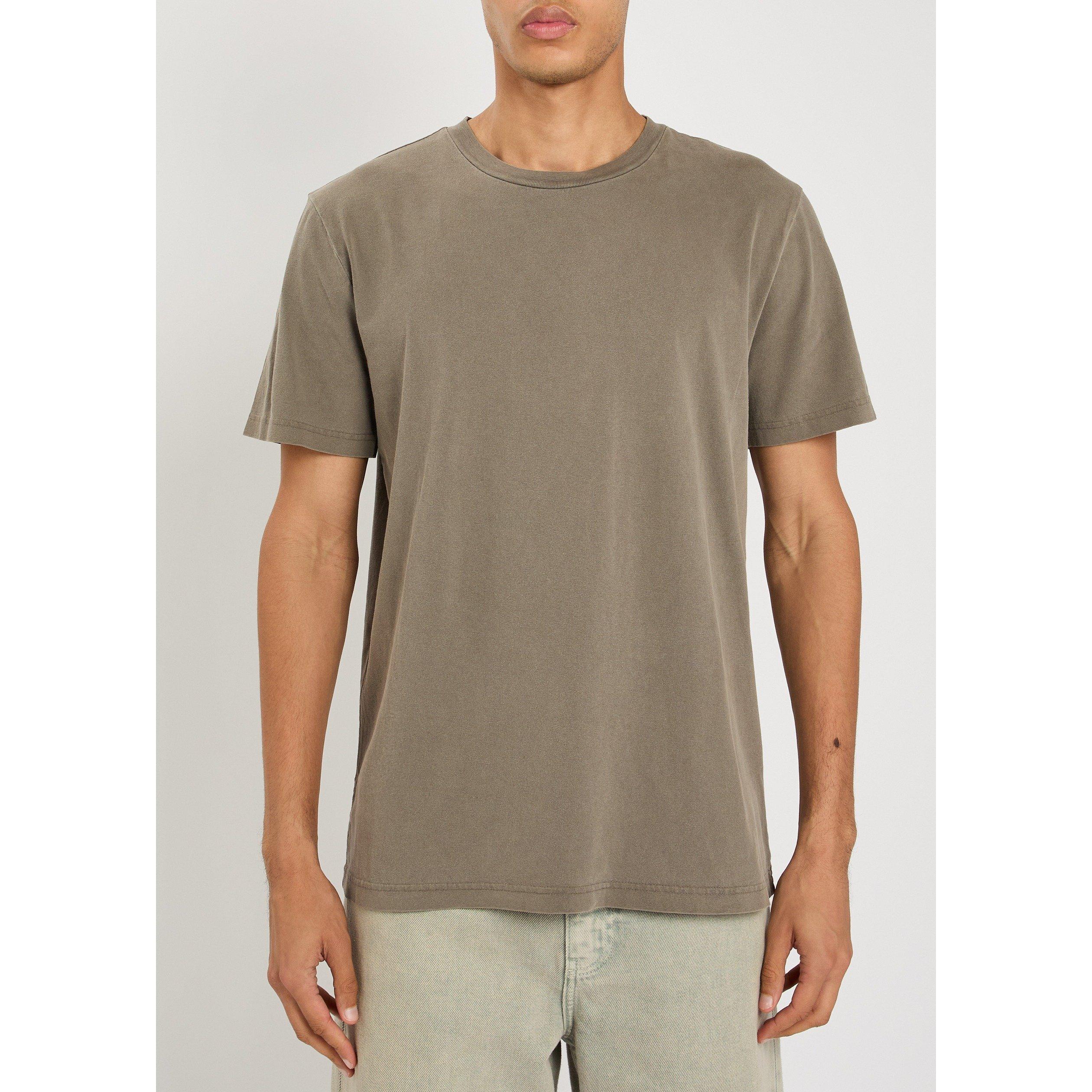 DARK GREY - APC - Men's Back Logo Cotton Short-Sleeve T-Shirt - 2