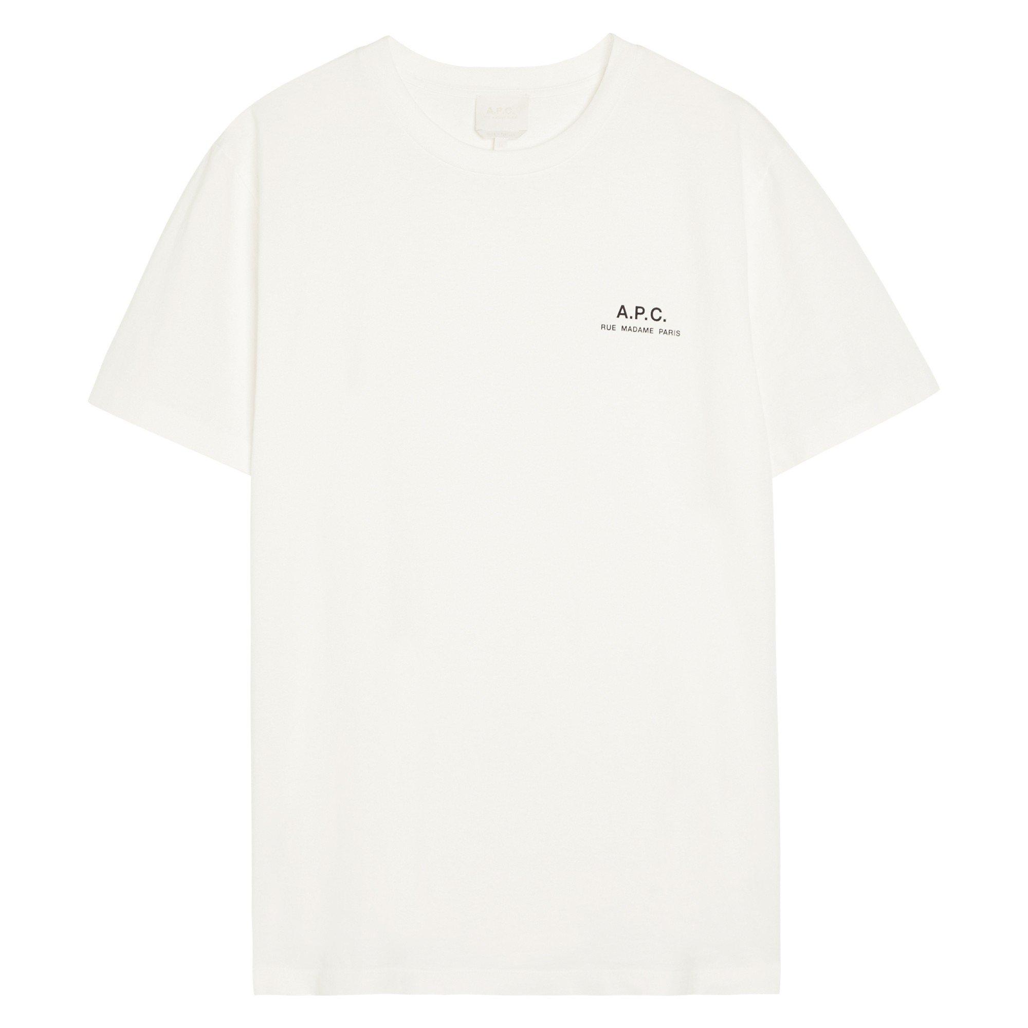 WHITE - APC - Men's Cotton Short-Sleeve T-Shirt - 1