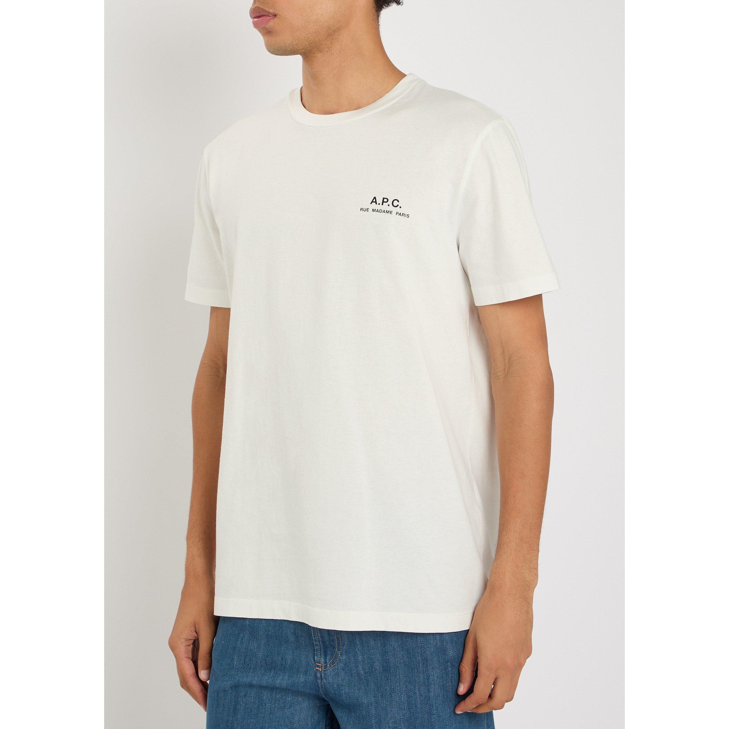 WHITE - APC - Men's Cotton Short-Sleeve T-Shirt - 2