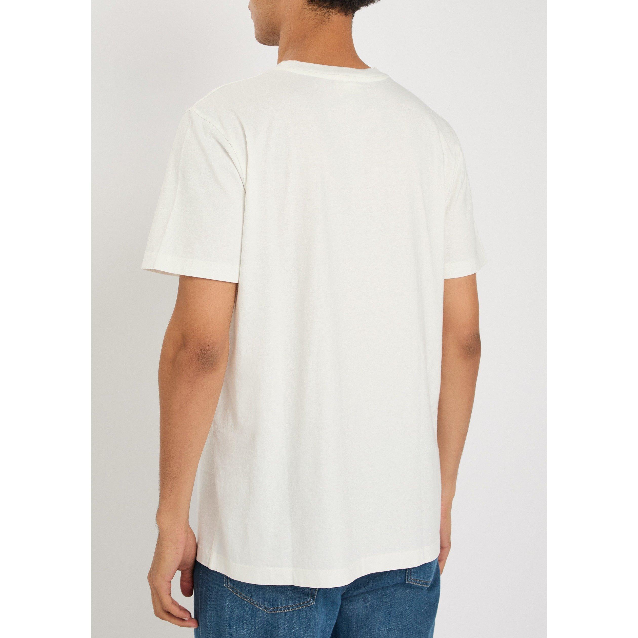 WHITE - APC - Men's Cotton Short-Sleeve T-Shirt - 3