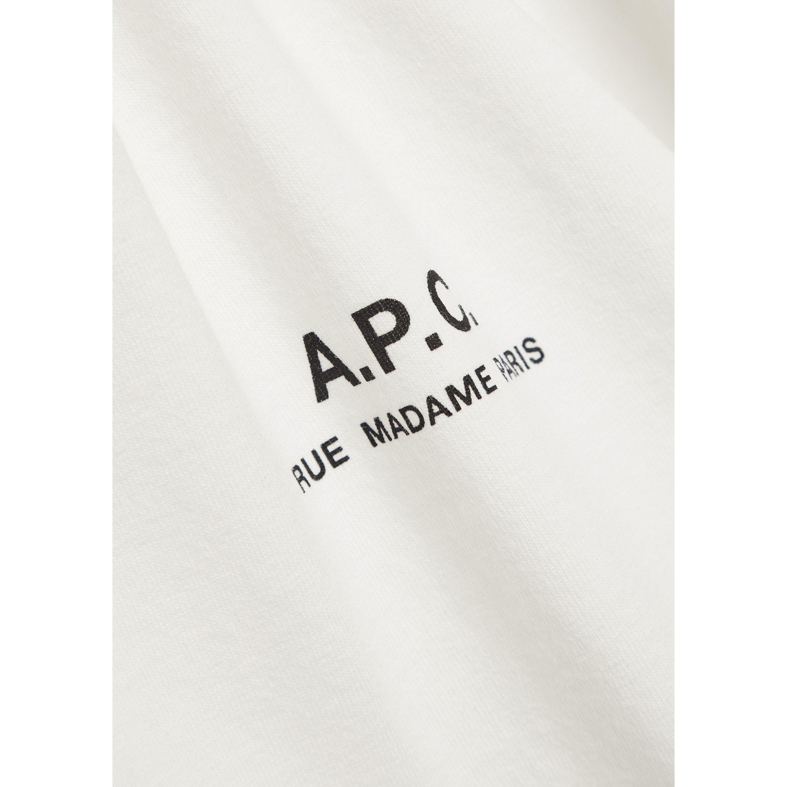 WHITE - APC - Men's Cotton Short-Sleeve T-Shirt - 4