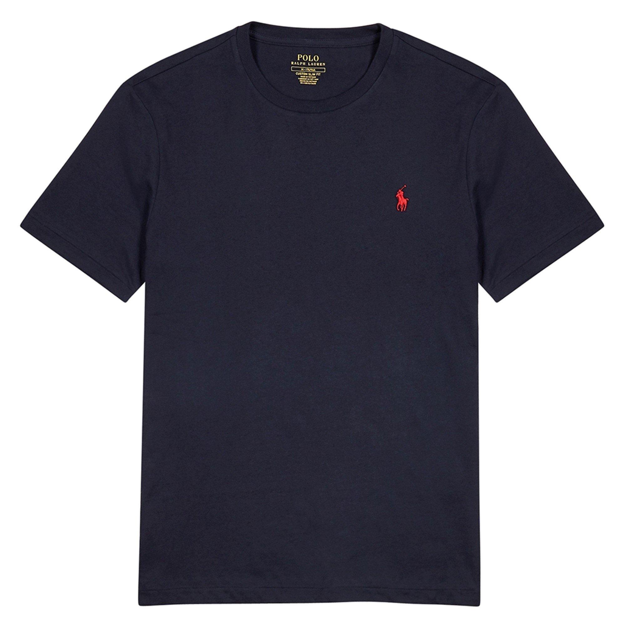 NAVY - Polo Ralph Lauren - T SHIRT CREW BASIC PP