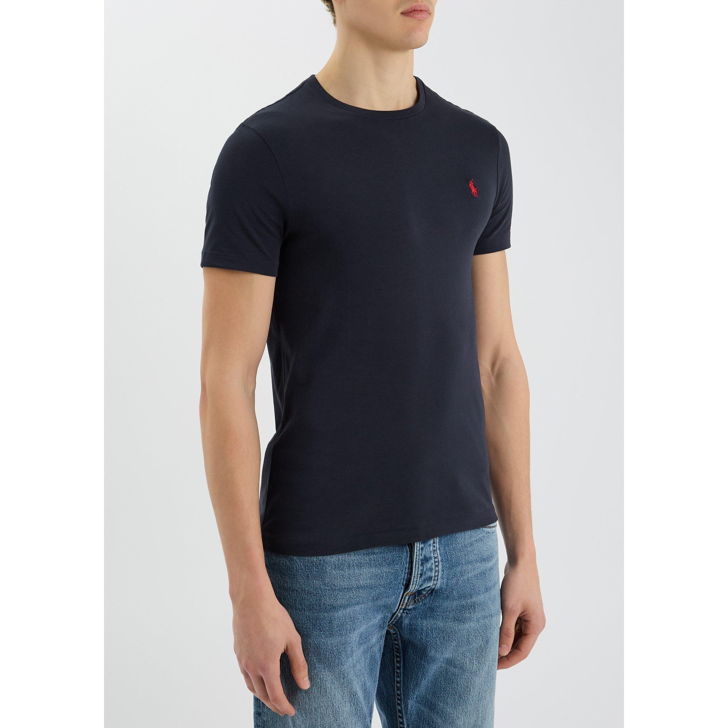 NAVY - Polo Ralph Lauren - Men's Cotton Slim-Fit T-Shirt - 2