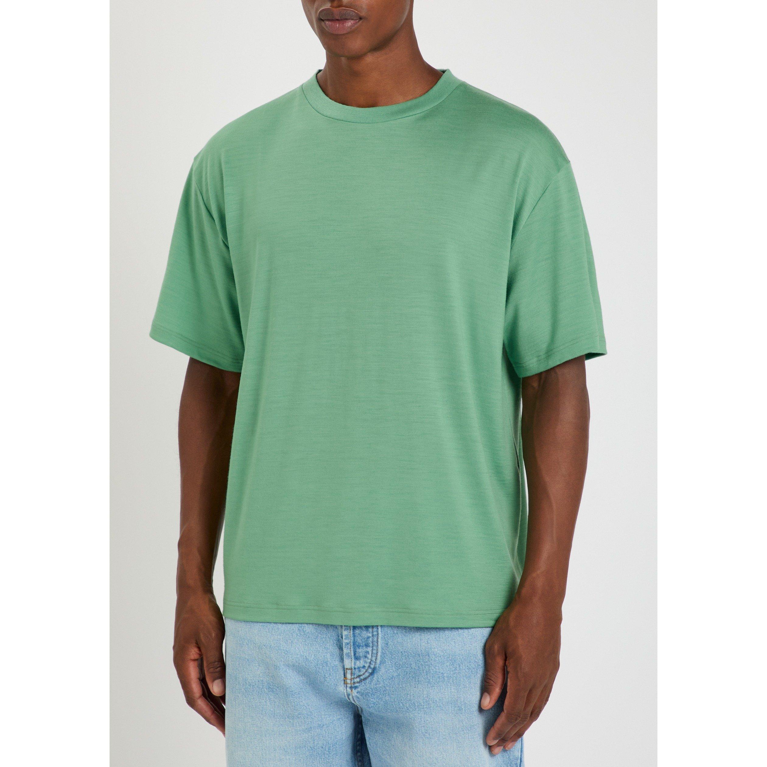GREEN LIGHT - Studio Nicholson - Men's Wool Oversized-Fit T-Shirt - 2