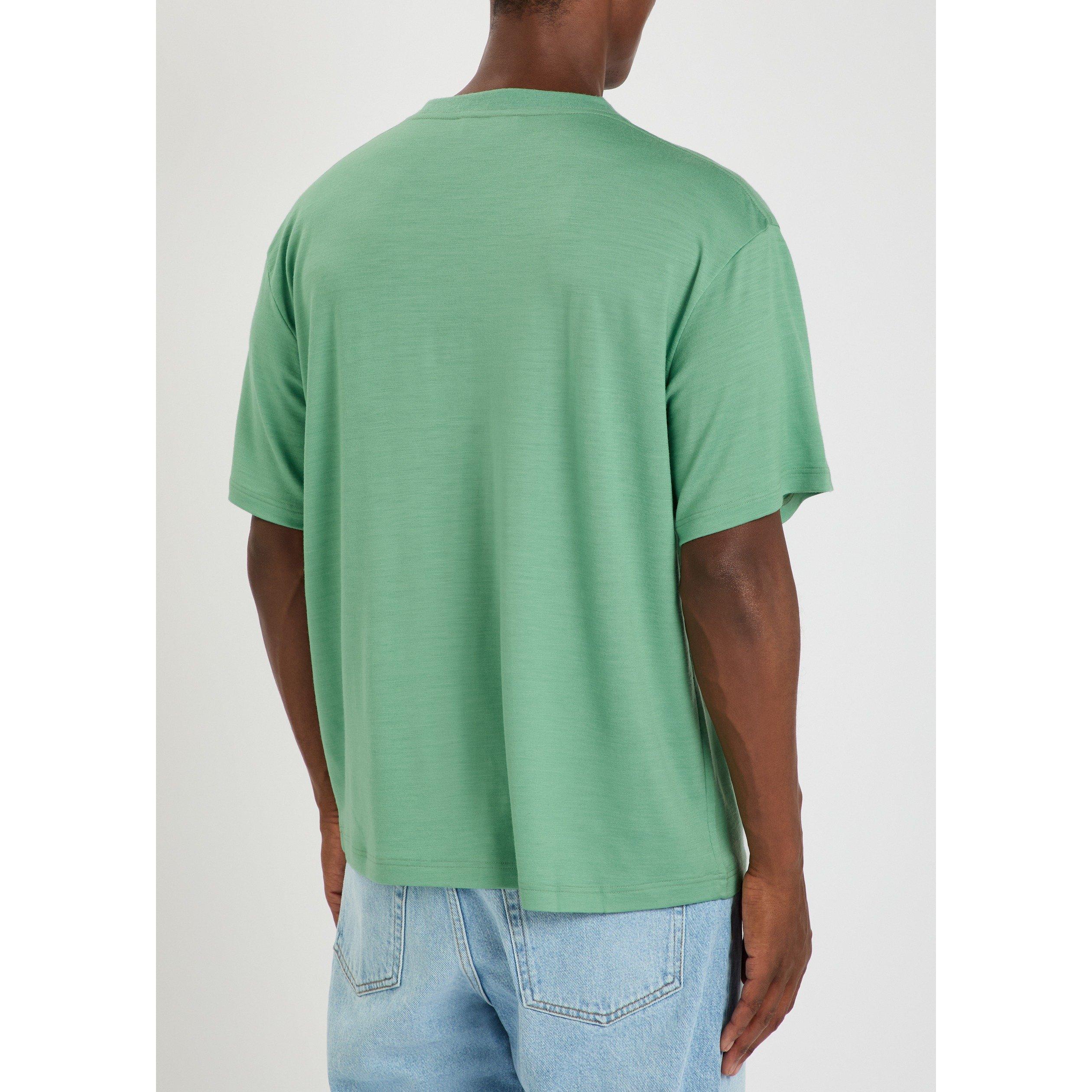 GREEN LIGHT - Studio Nicholson - Men's Wool Oversized-Fit T-Shirt - 3