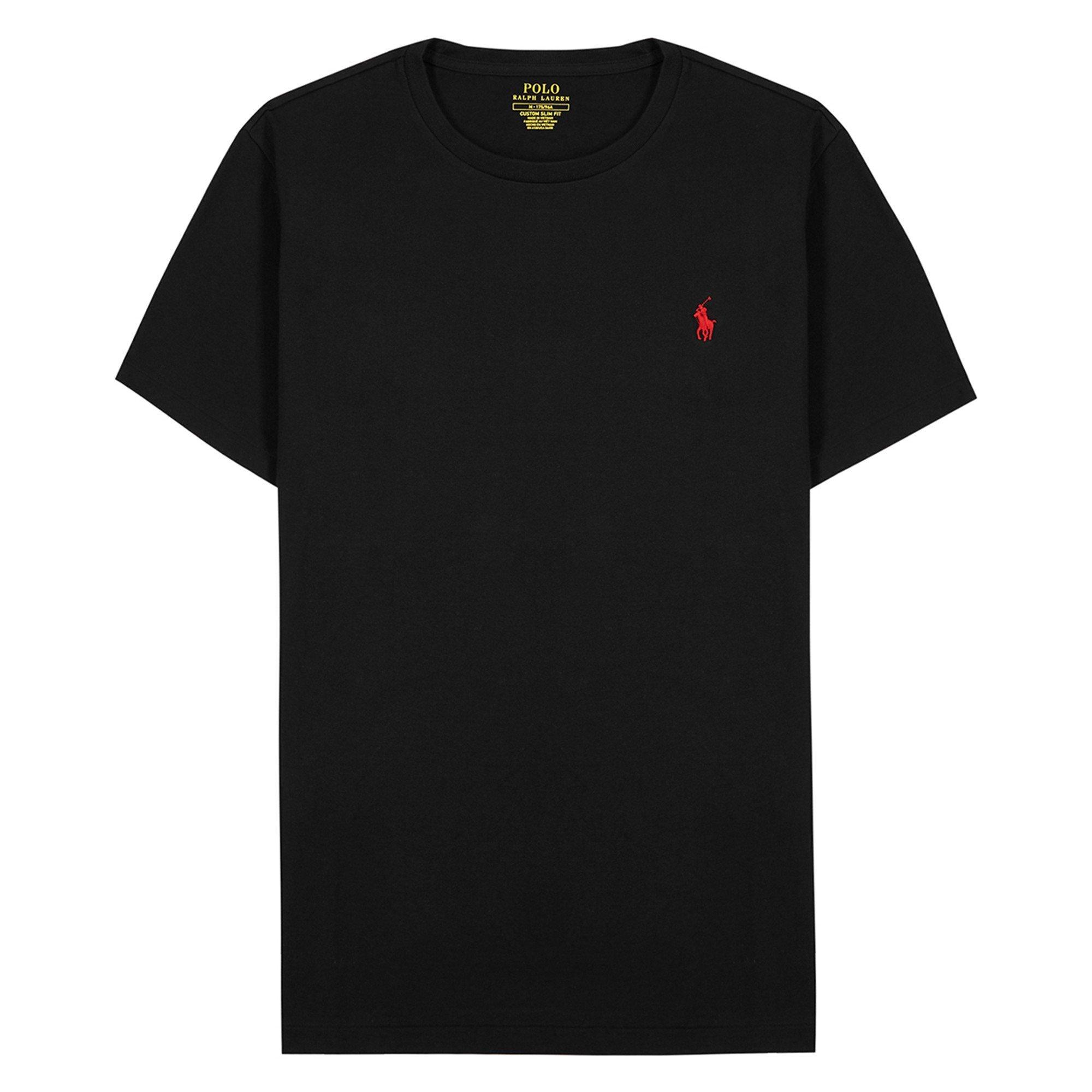 BLACK - Polo Ralph Lauren - PRL T SHIRT CREW BASIC PP