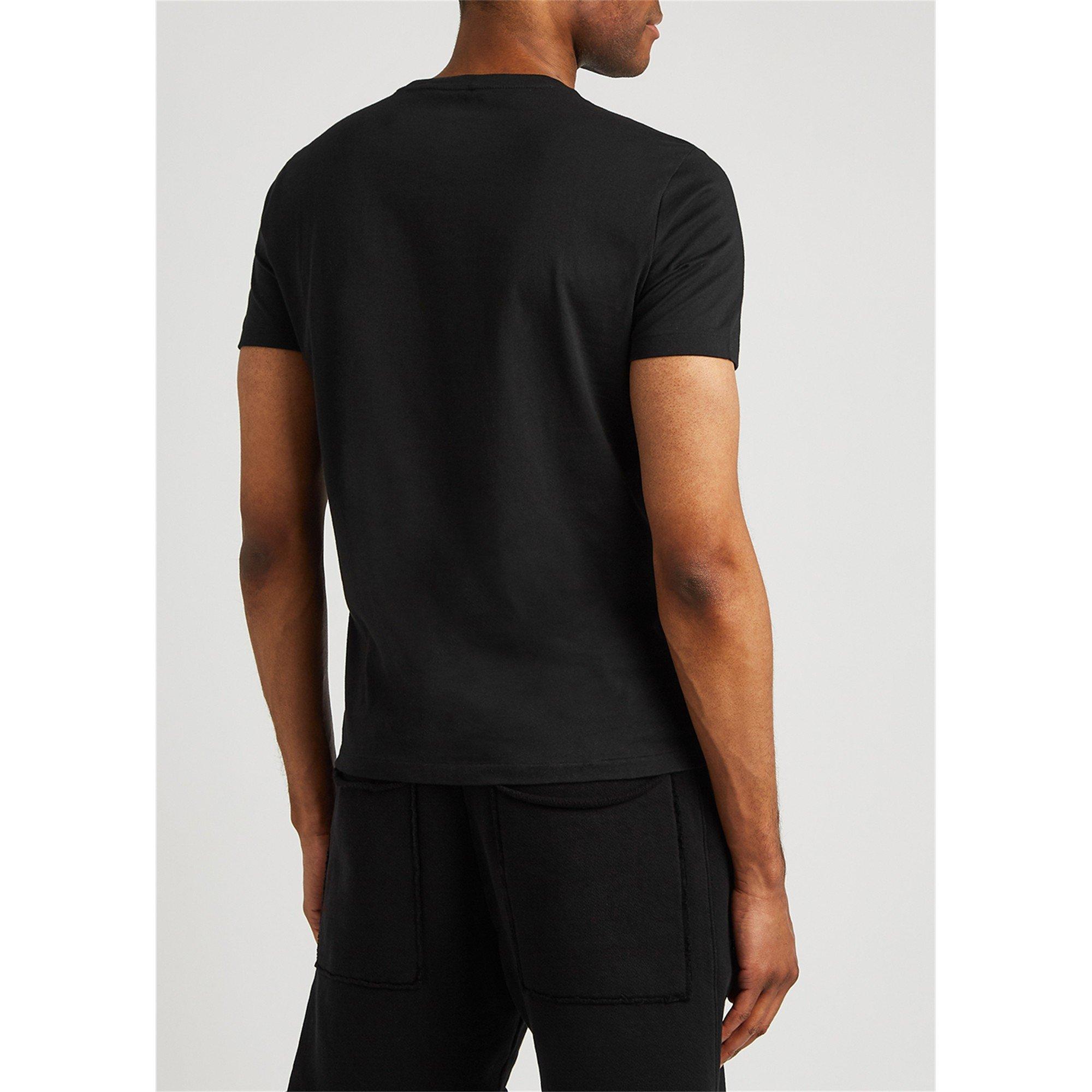 BLACK - Polo Ralph Lauren - PRL T SHIRT CREW BASIC PP BLAC - 3