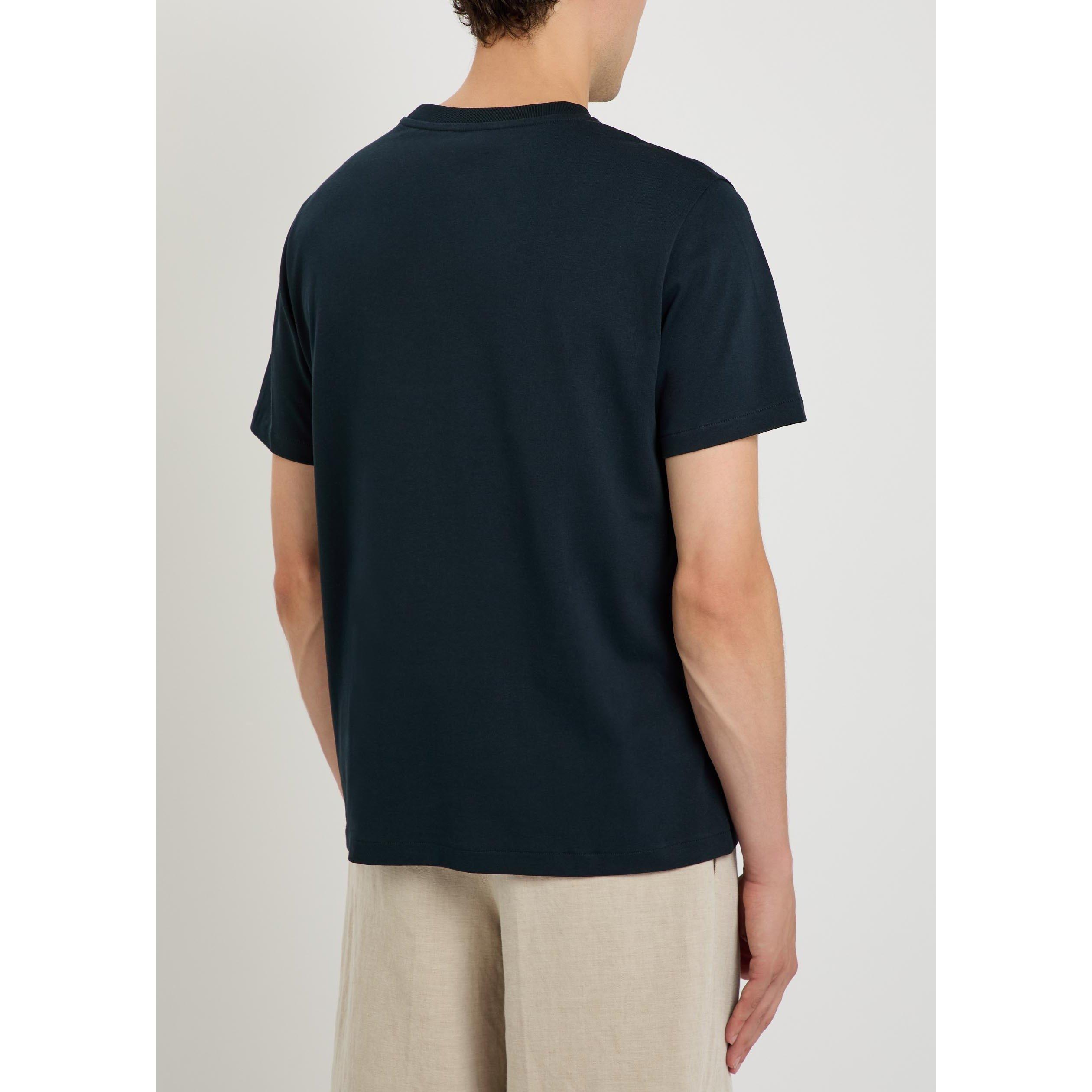 NAVY AND OTHER - APC - Men's Cotton Embroidered Logo Short-Sleeve T-Shirt - 3