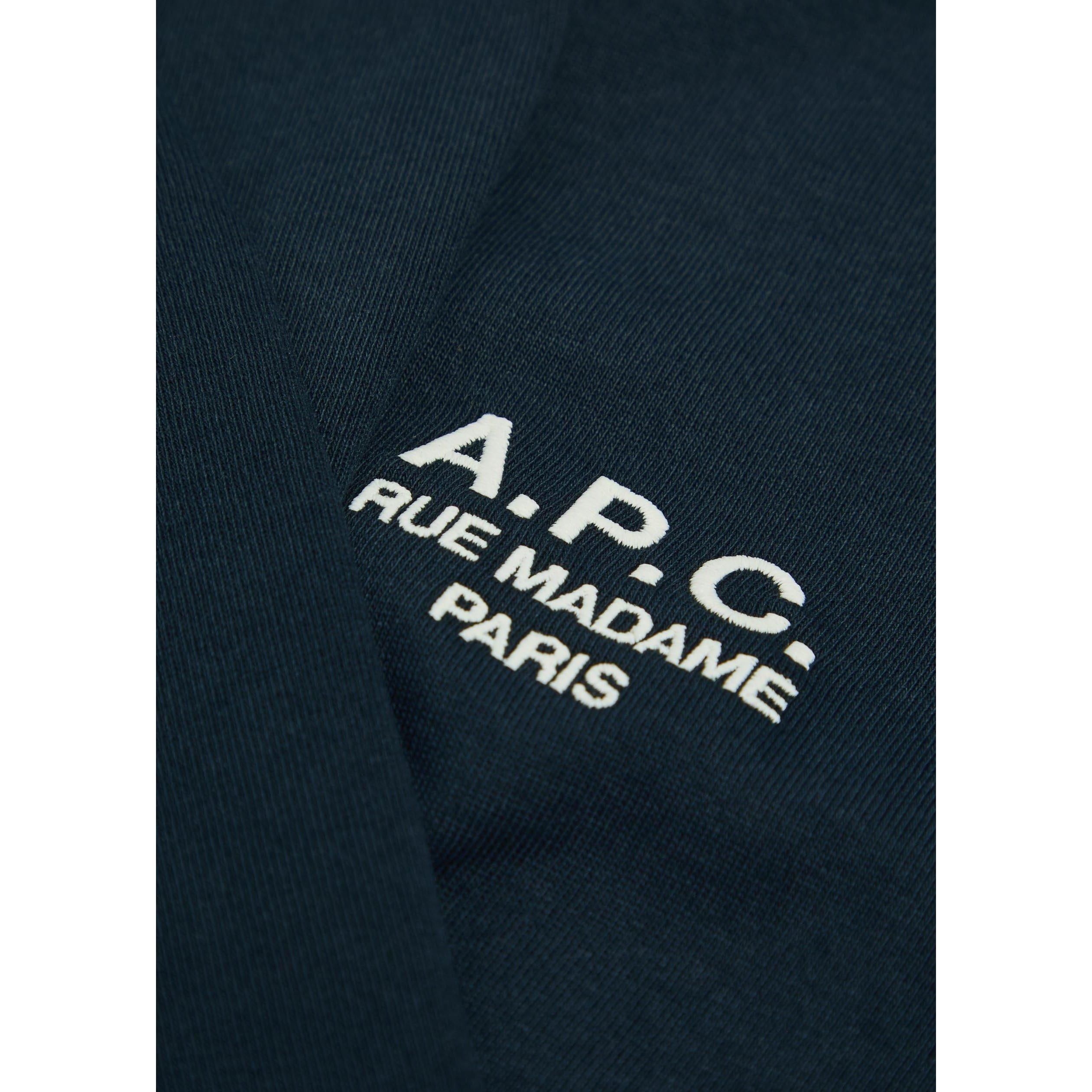 NAVY AND OTHER - APC - Men's Cotton Embroidered Logo Short-Sleeve T-Shirt - 4