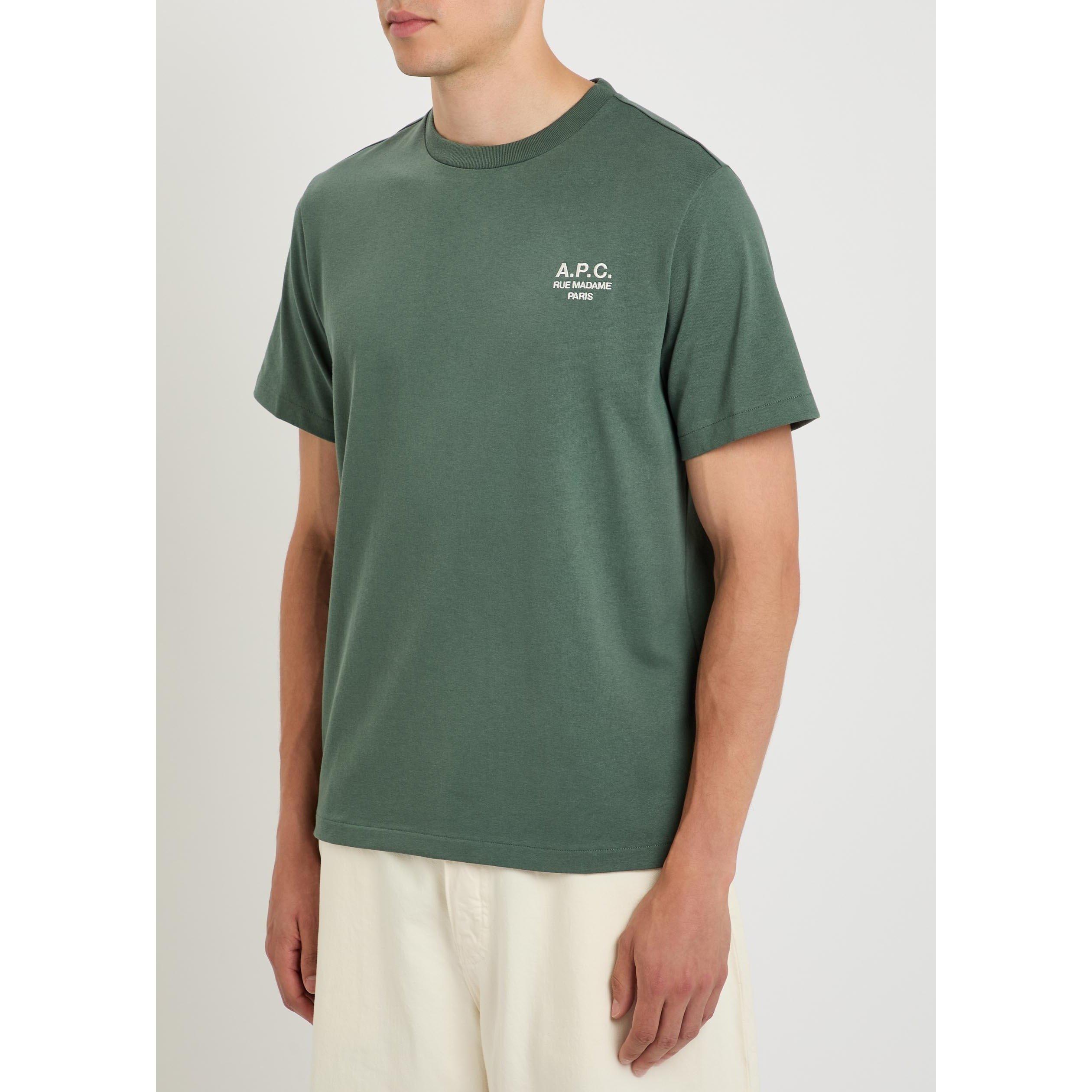GREEN AND OTHER - APC - Men's Cotton Short-Sleeve Logo T-Shirt - 2